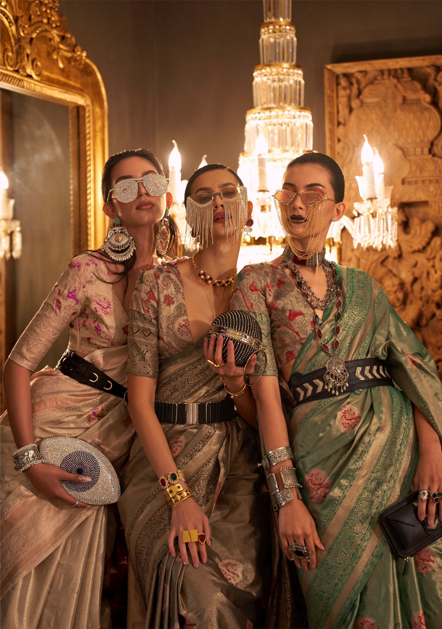 Green Kanwal Zari Handloom Saree