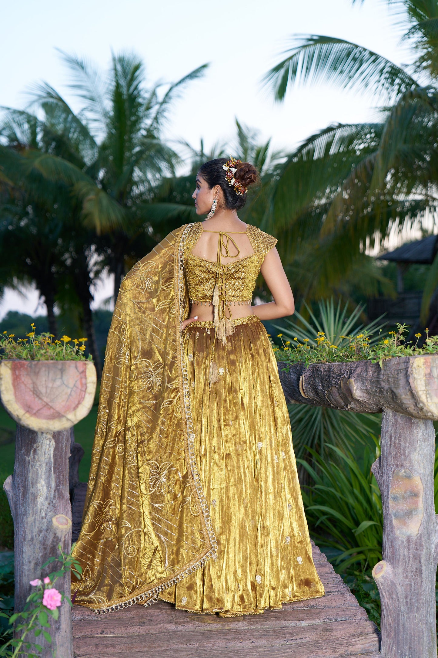 Gold Eid Lehenga