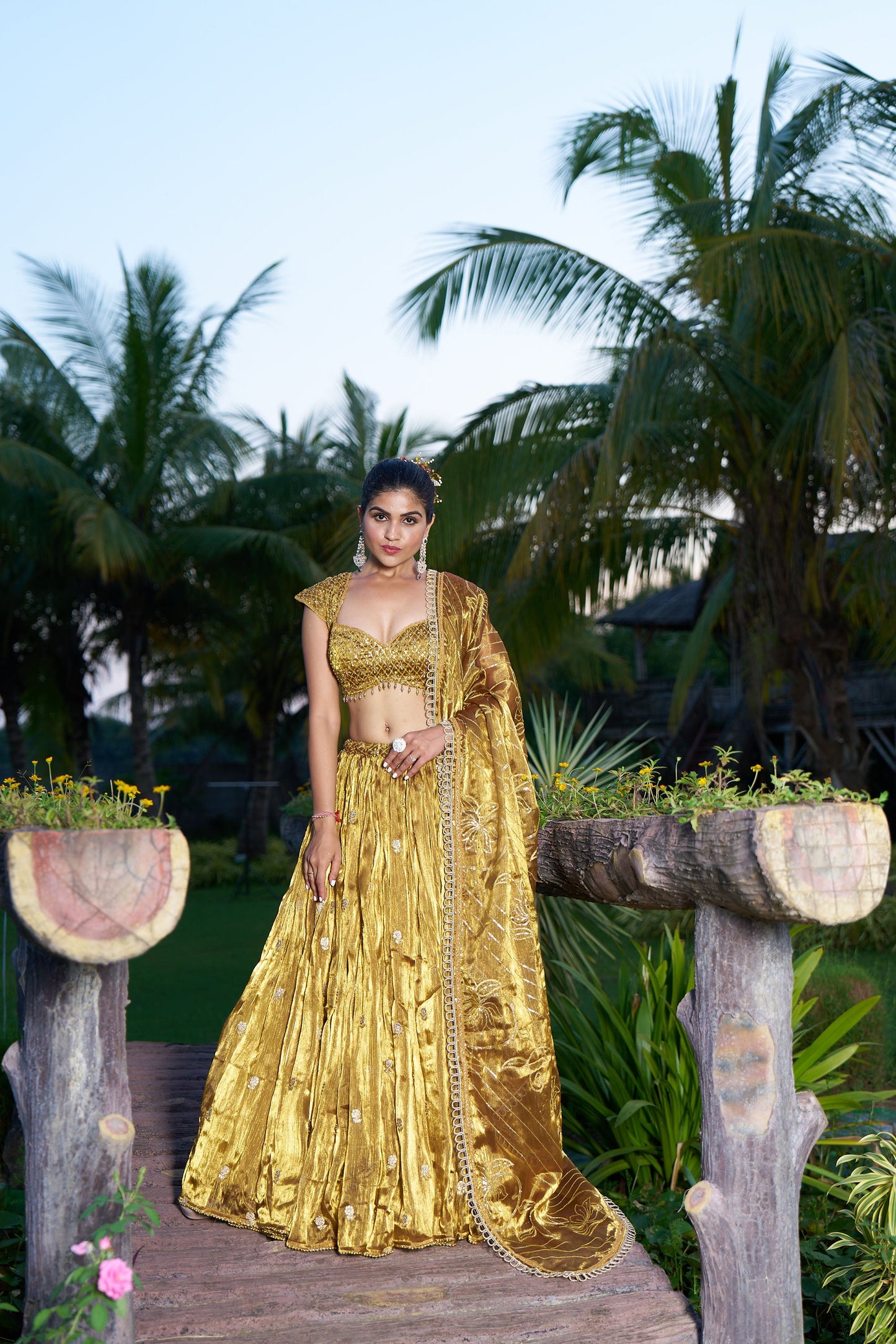 Gold Eid Lehenga