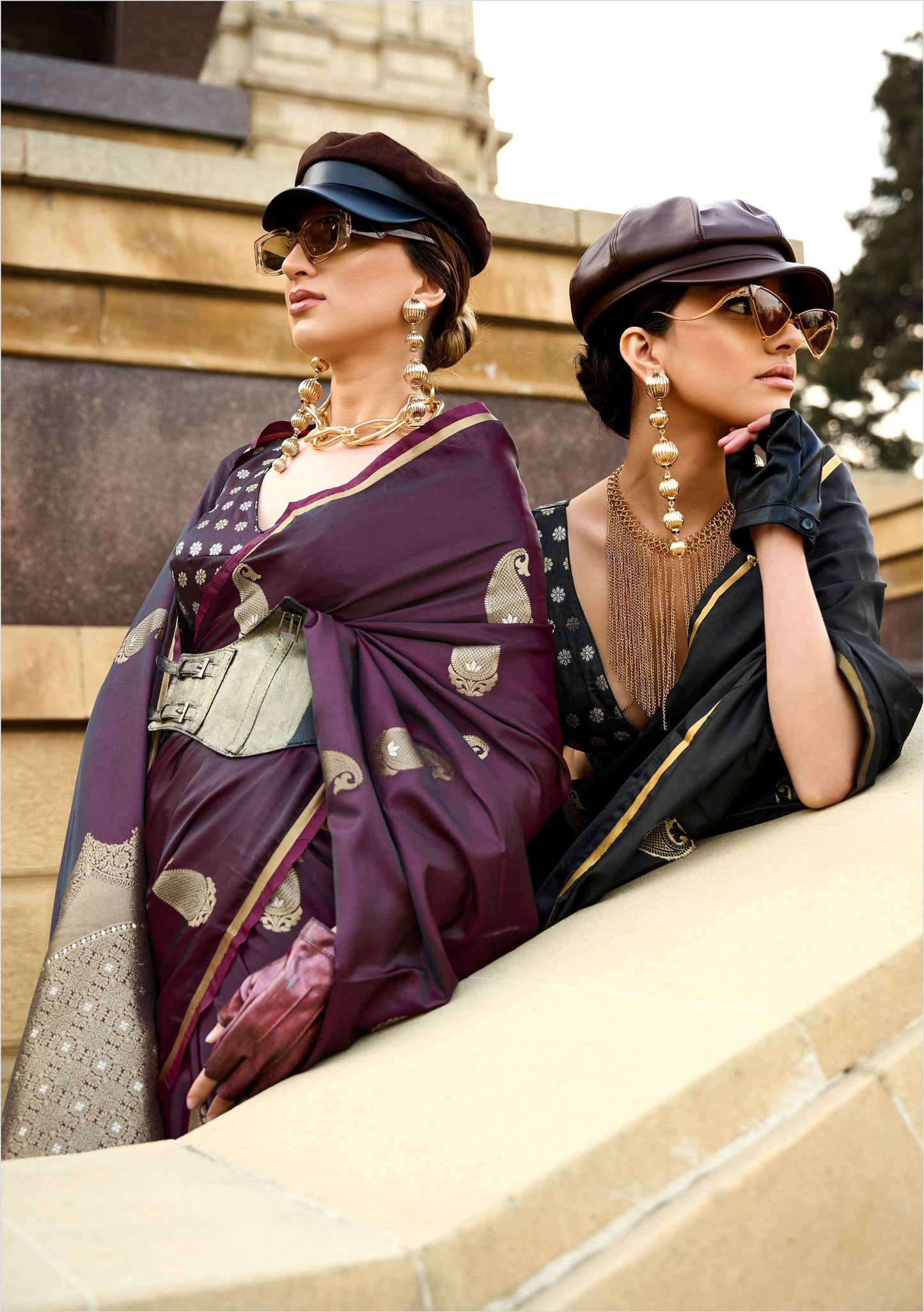 Deep Maroon Kanthkala Pure Satin Handloom Silk Saree