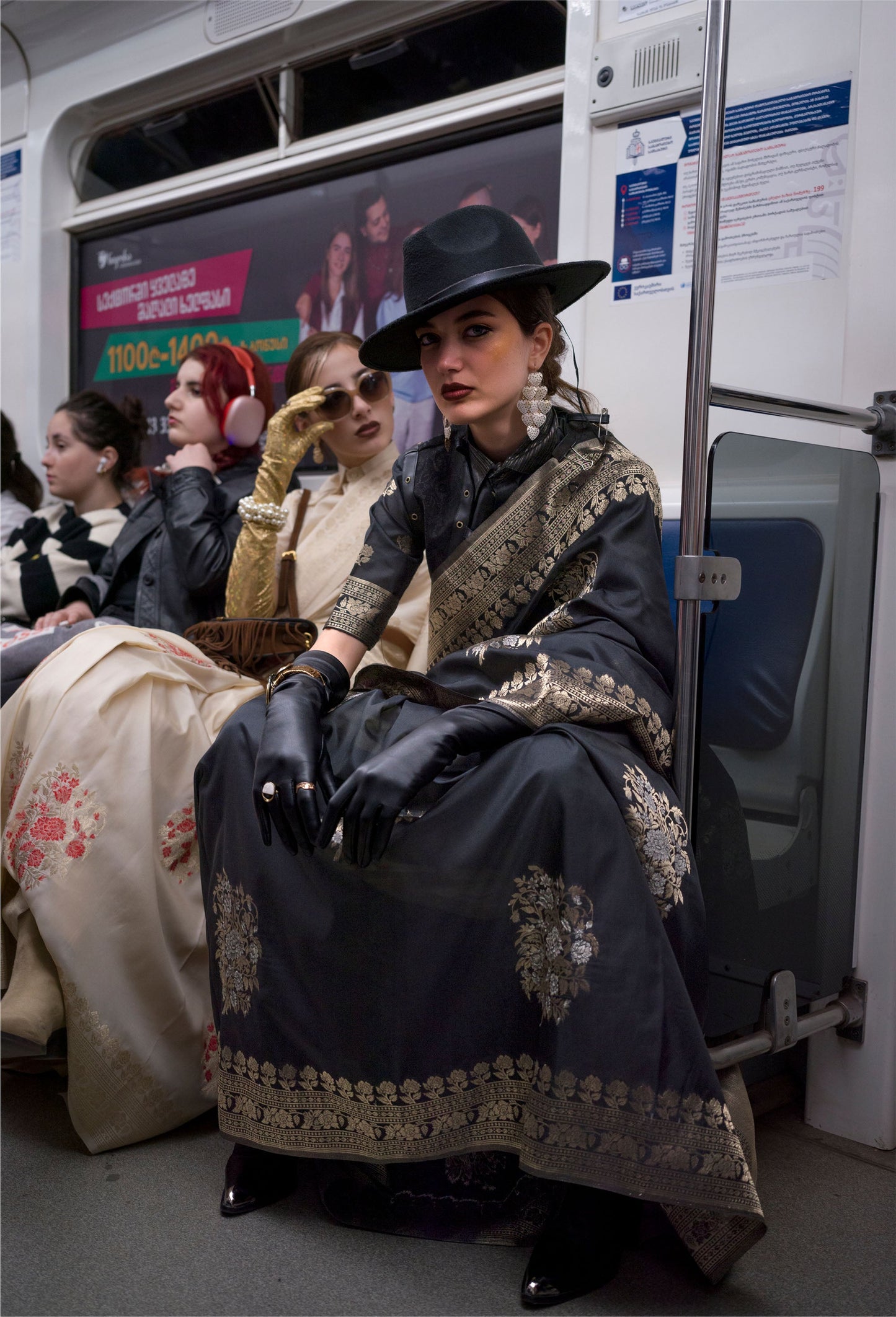 Cream Kytoto Habutai Silk Handloom Saree