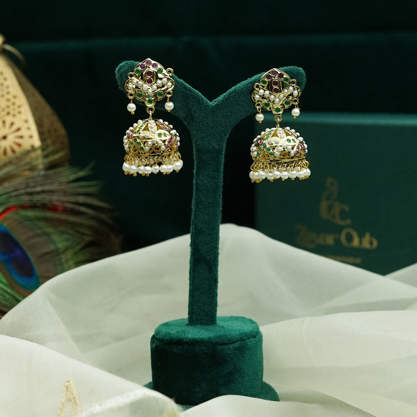 Raga Polki Jhumki Earrings