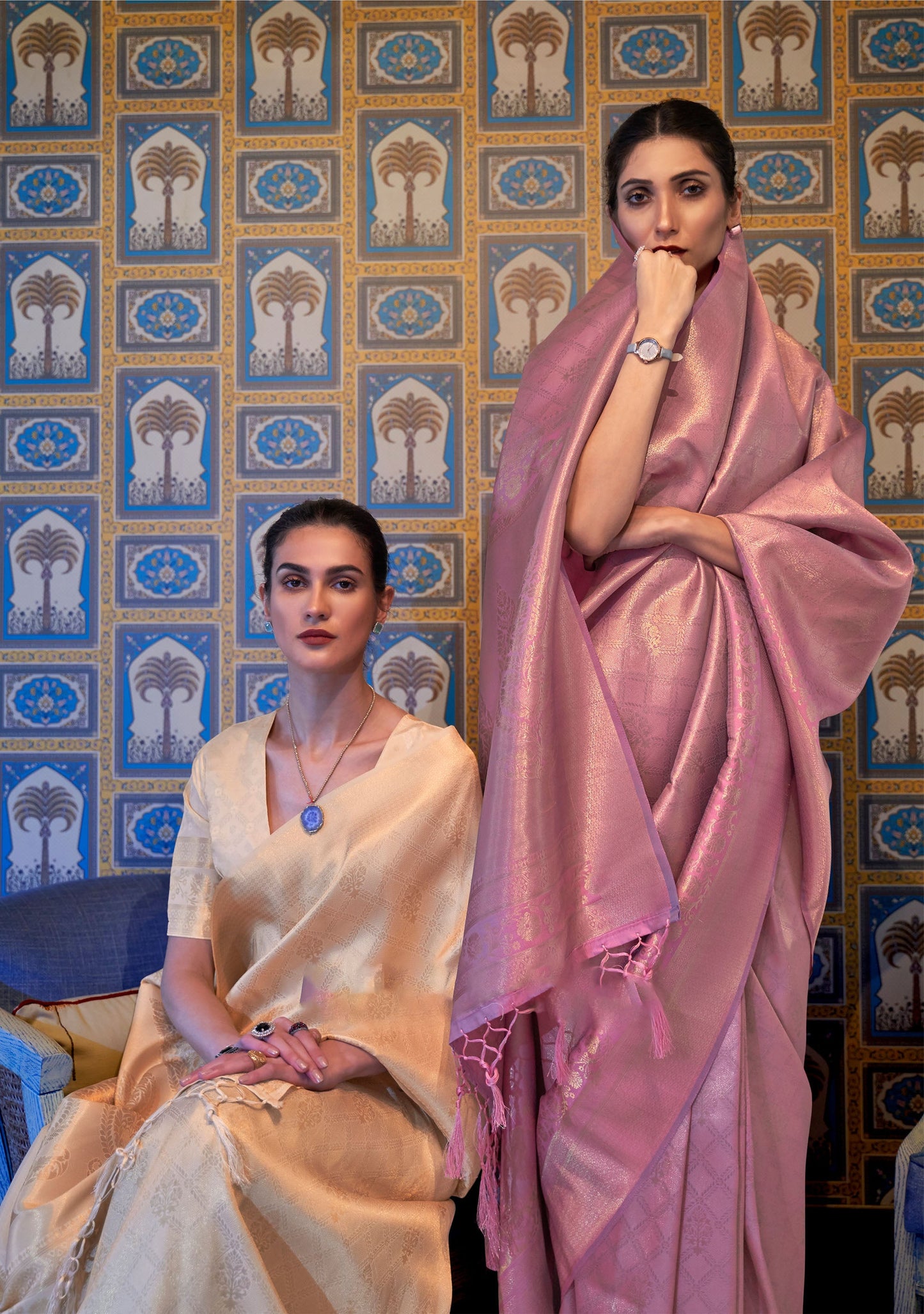 Mauve Kumbhi Silk - Petals Handloom Saree