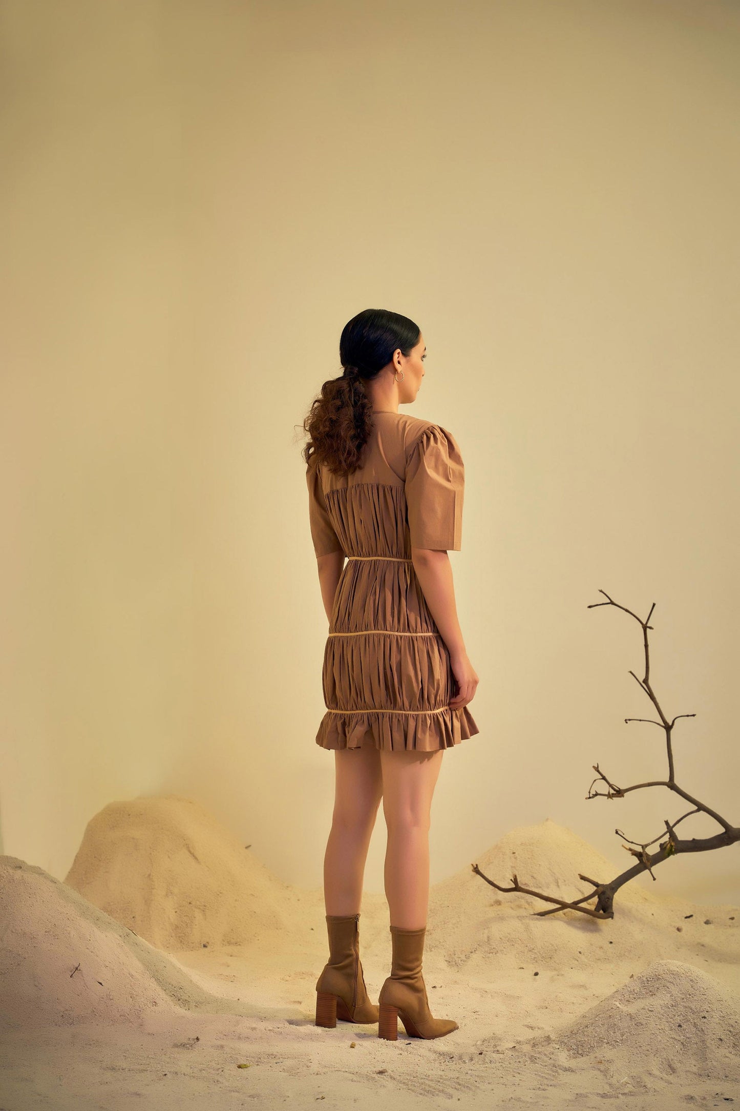 DUNE DRESS Brown Dress