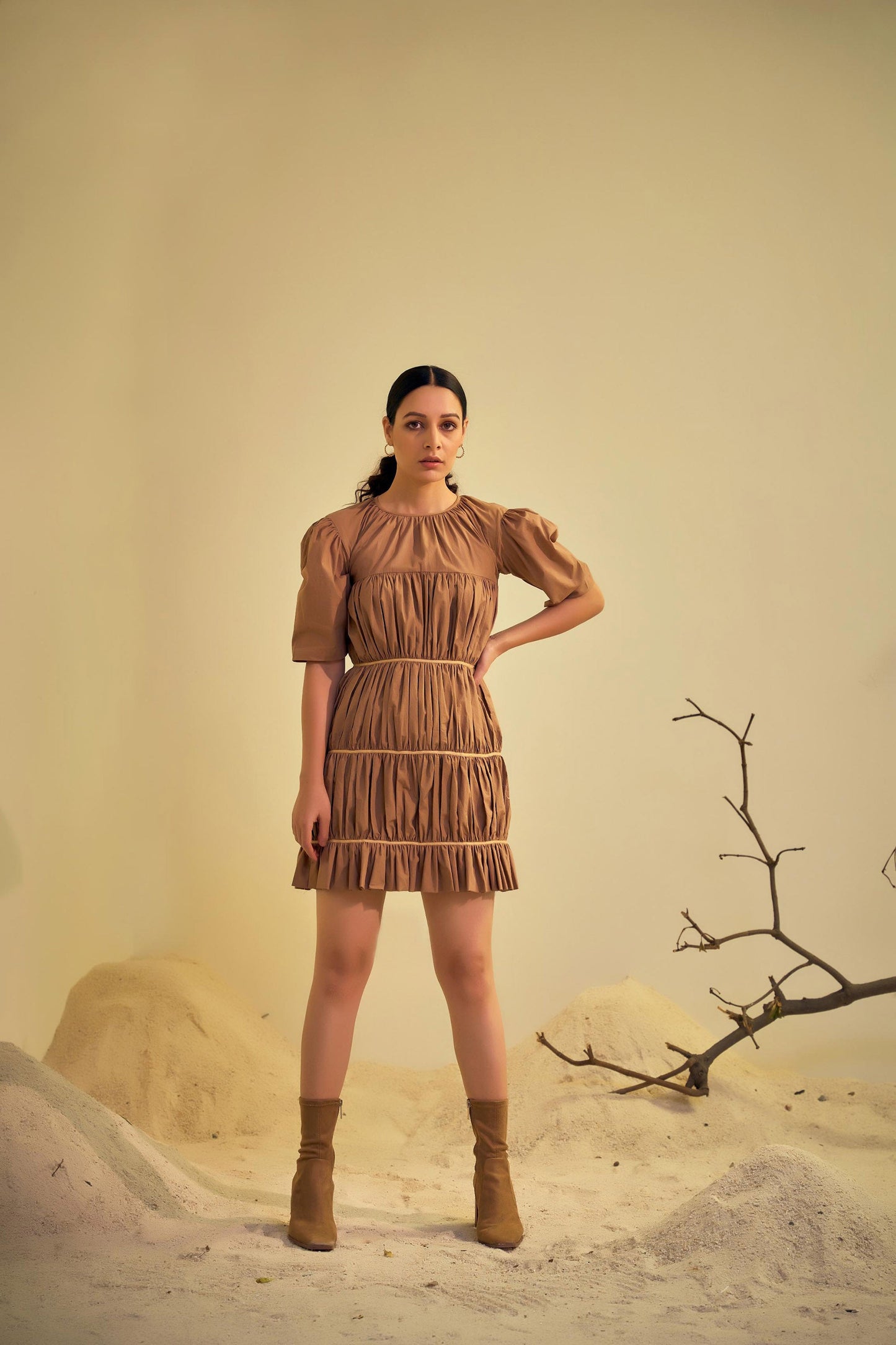 DUNE DRESS Brown Dress