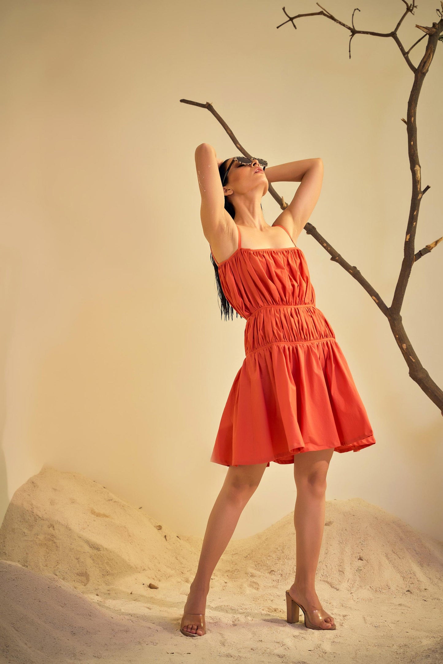 ELSIE  Orange   Dress