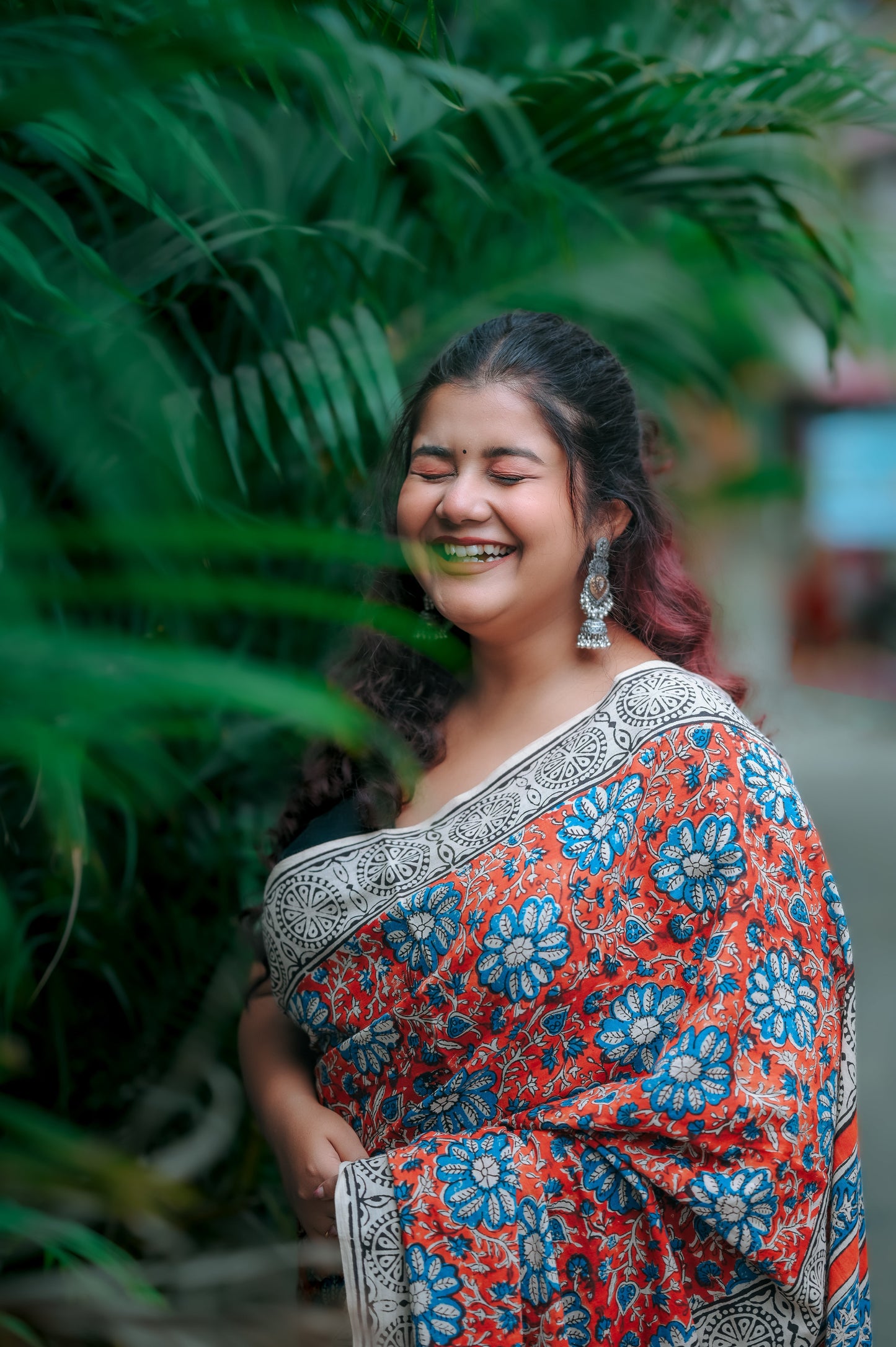 Suhani Subah - A Radiant Dawn in Every Drape - Handblock Print Natural Dyed - Mulmul Cotton Saree