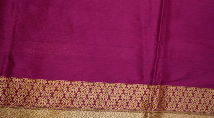 Lavender Katan Pure Silk Saree