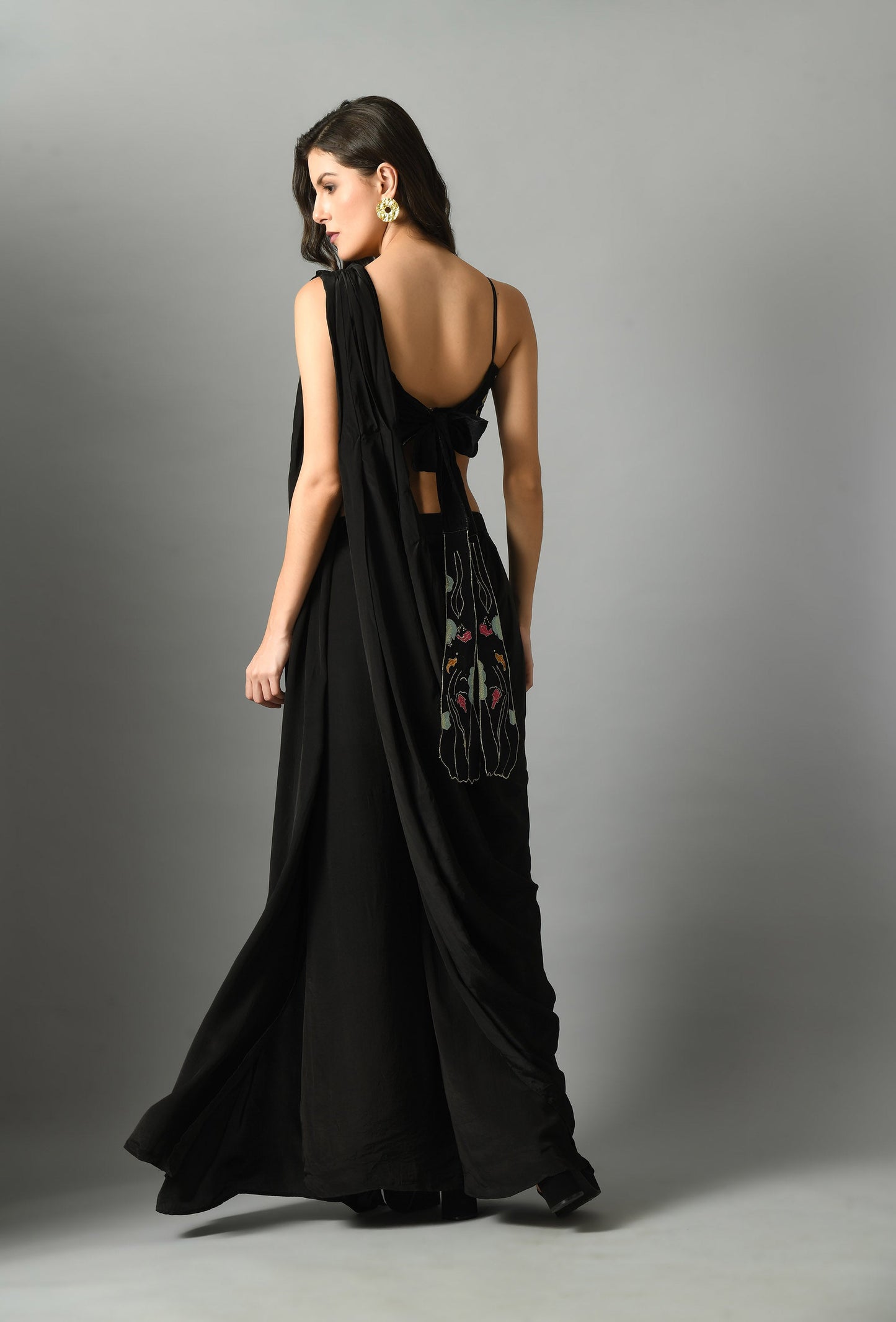 Moonshine pre draped sari