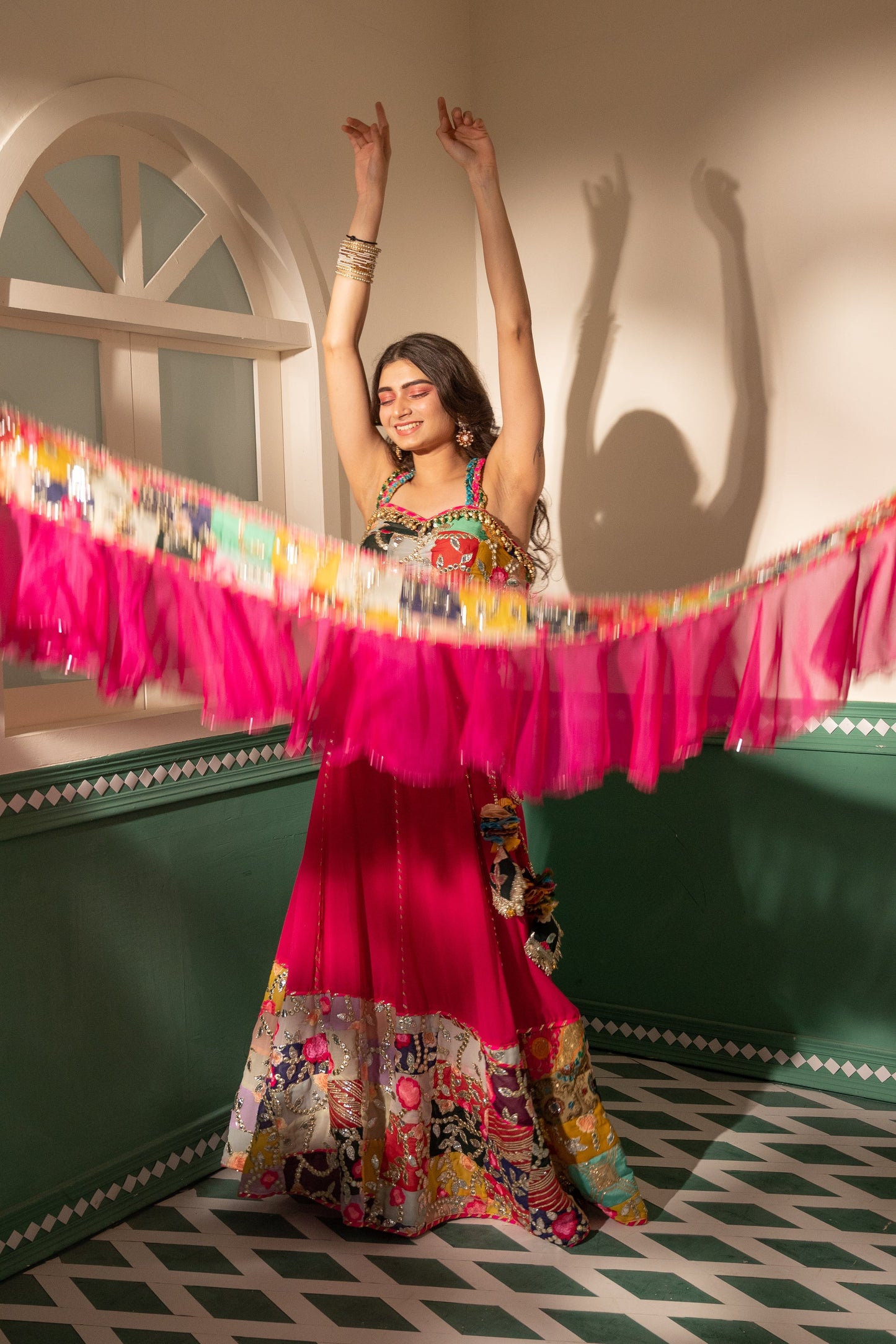 Fuchsia Finesse Lehenga Set