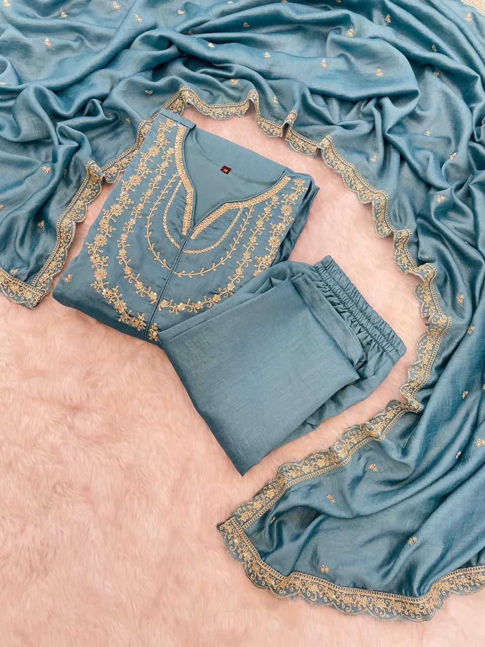 Trendy Anarkali Designers kurti Pant Set