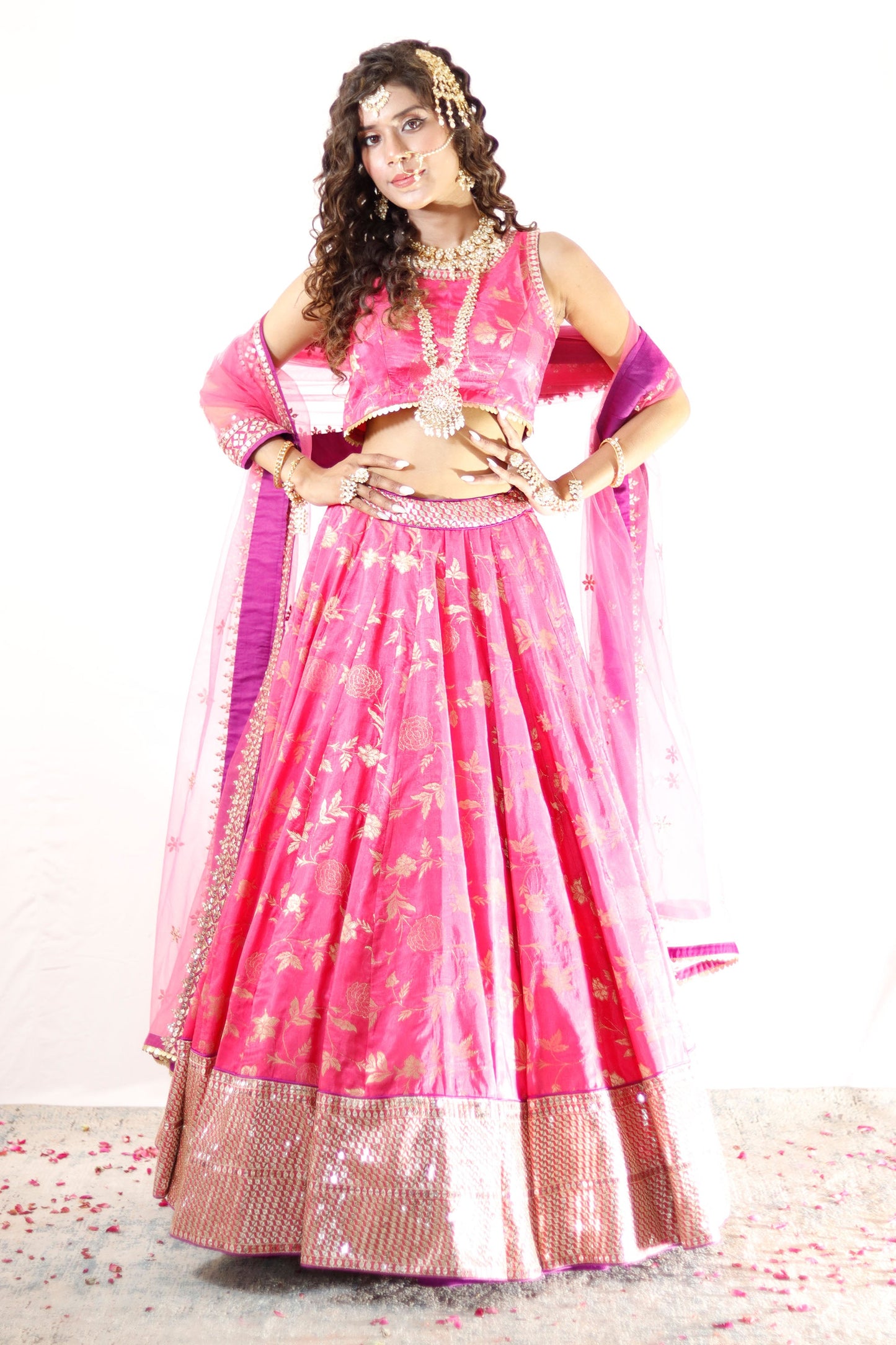 Fuchsia Pink Lehenga for the Noor Bride