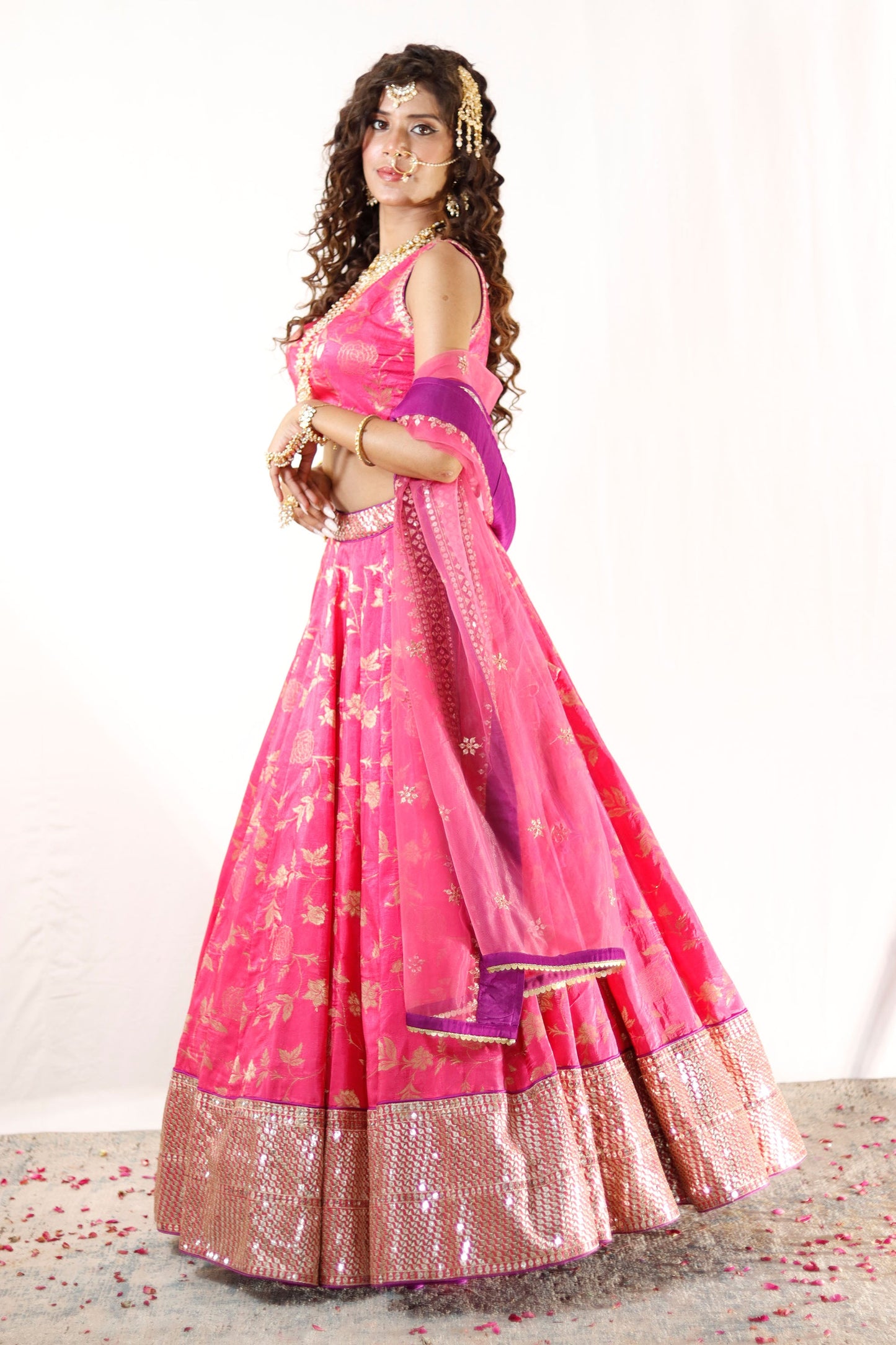Fuchsia Pink Lehenga for the Noor Bride