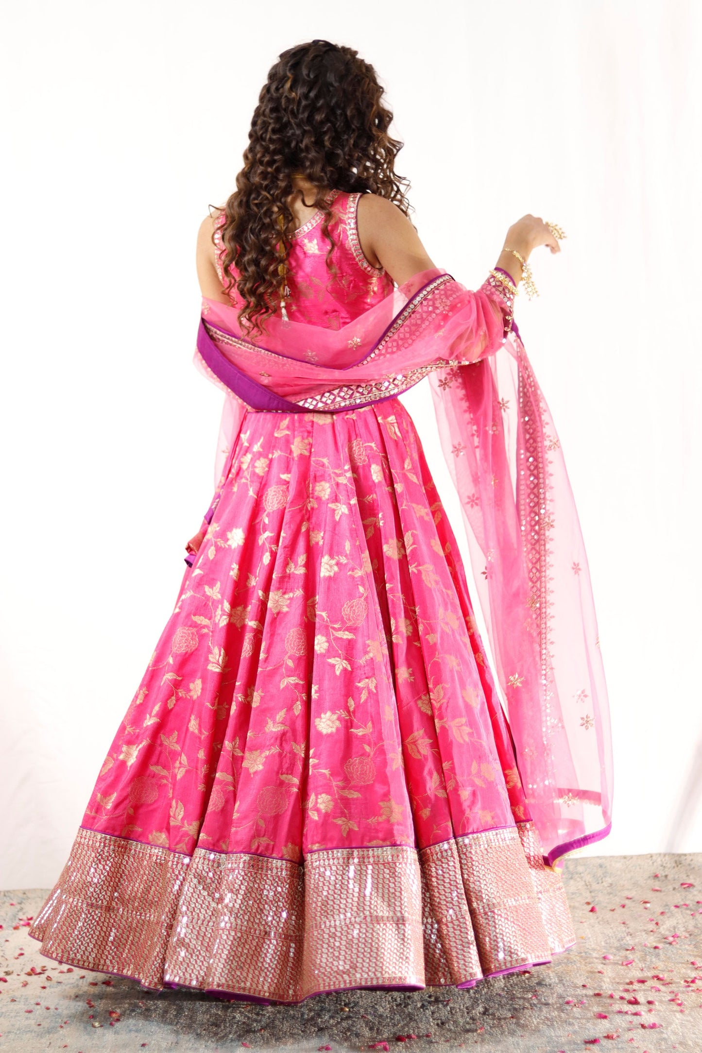 Fuchsia Pink Lehenga for the Noor Bride