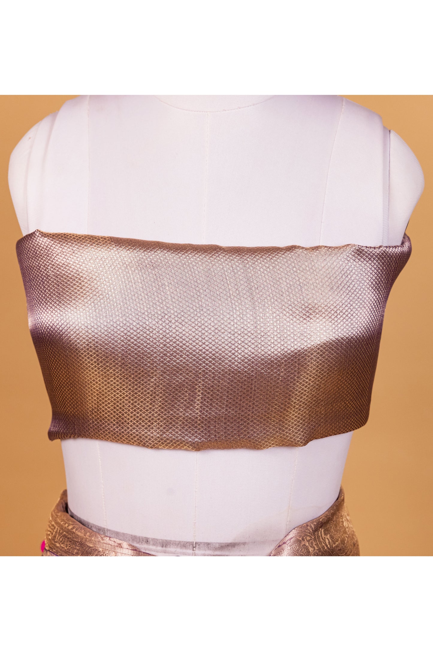 Purple Tissue Pure Silk Dyed Saree