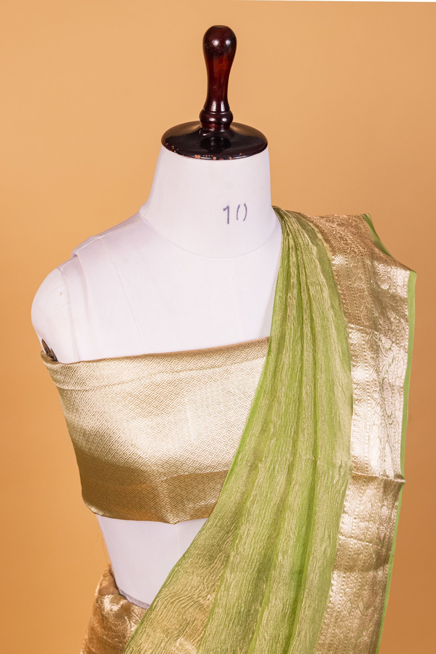 Turquise Blue Tissue Pure Silk Dyed Saree