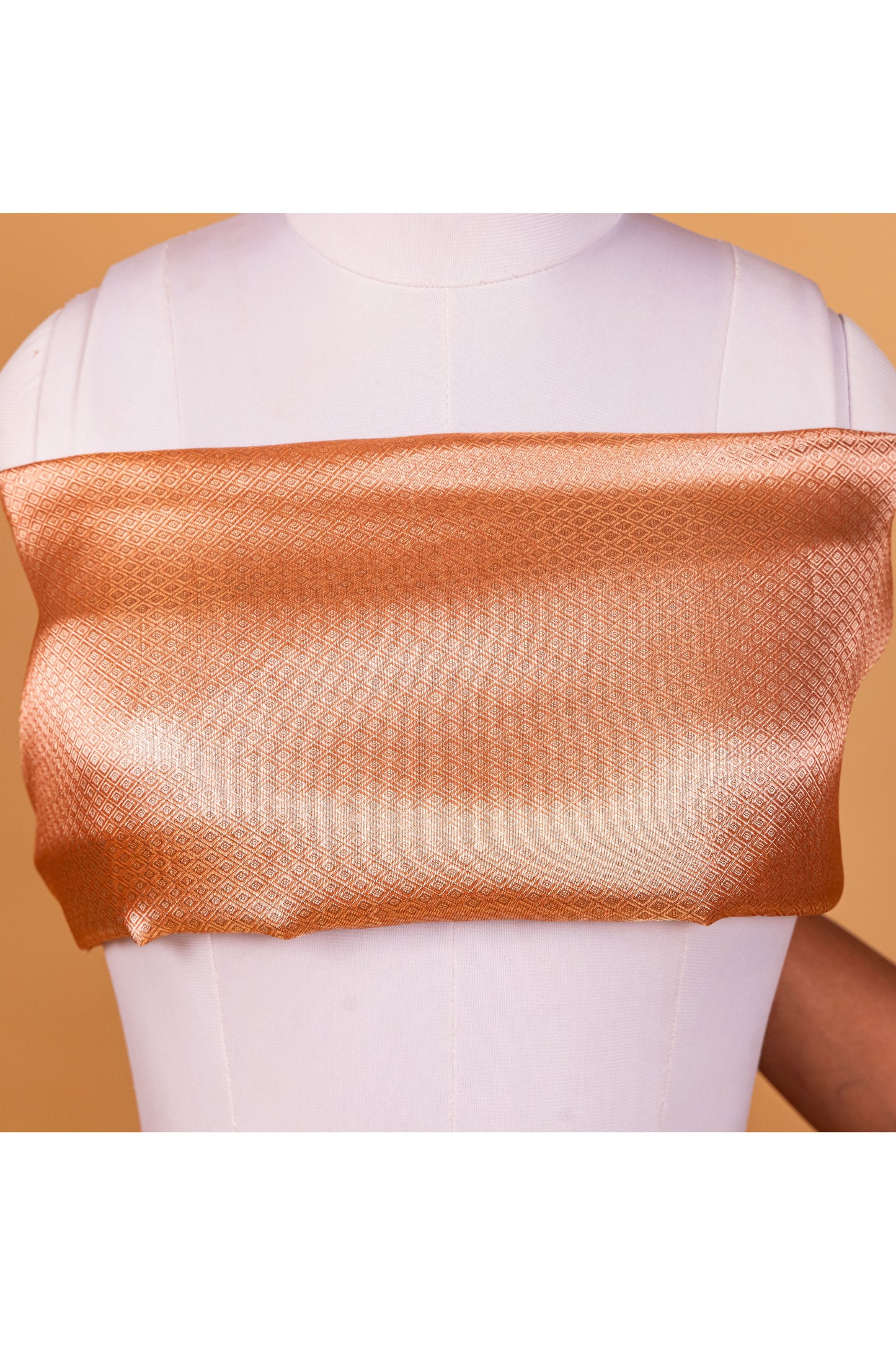 Orange Tissue Pure Silk Dyed Saree