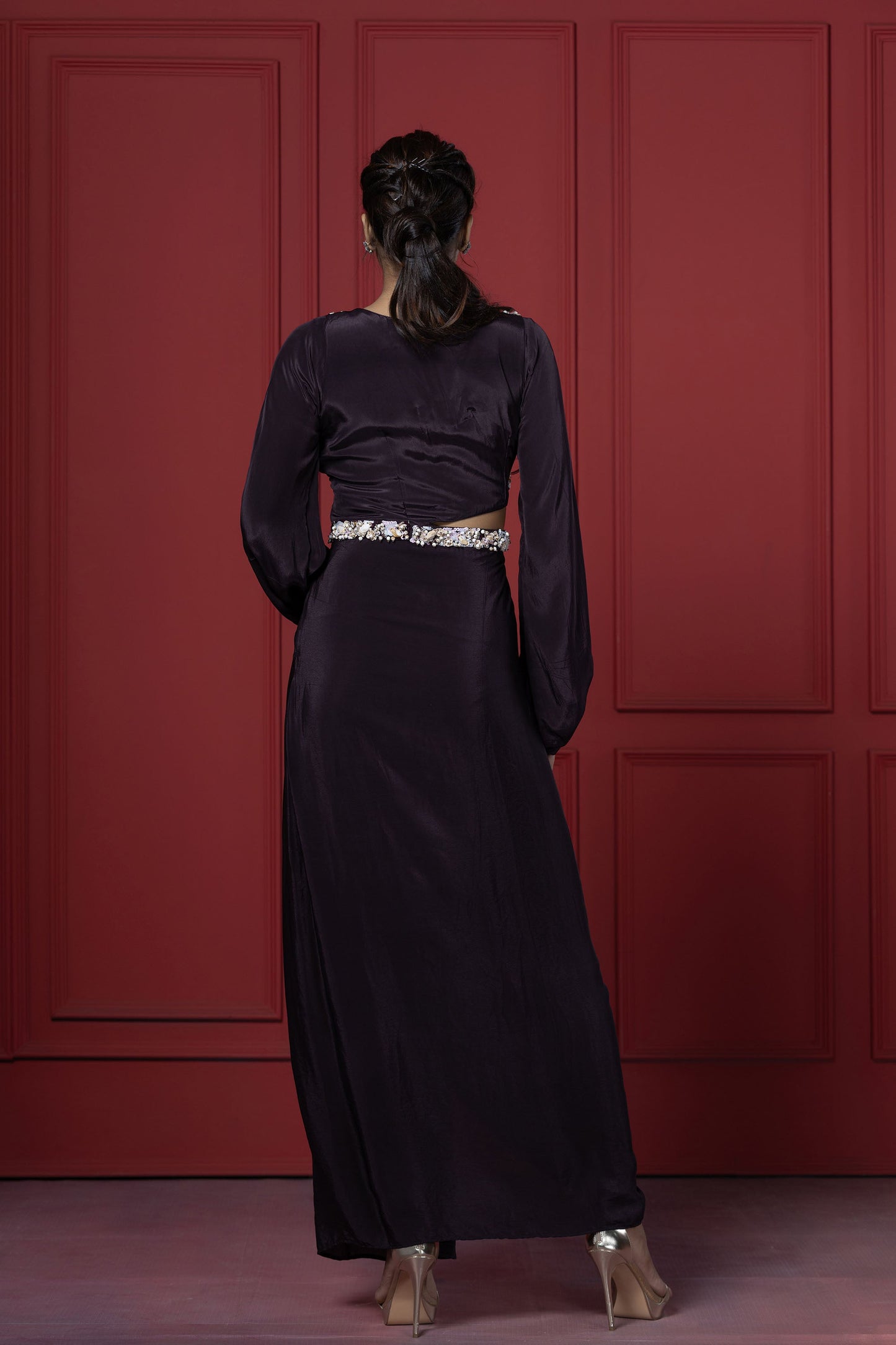Purple Waist Cut Tunic