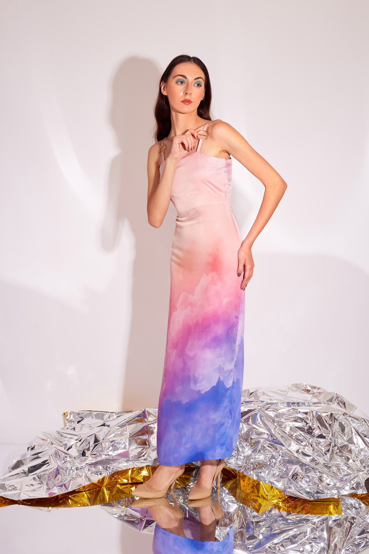EDEN Multicolor Midi Dress