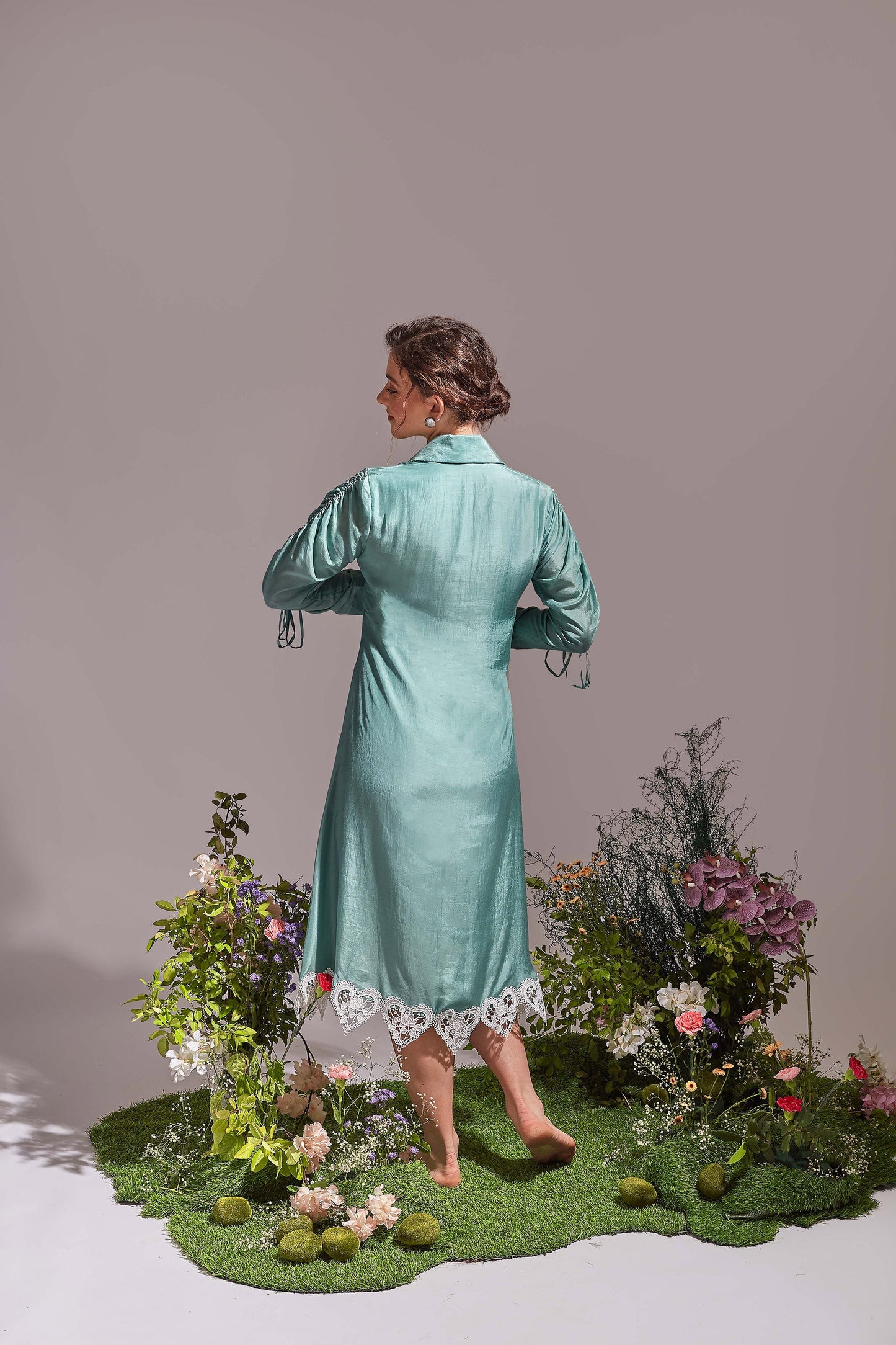MAPLE Light Sea Green Dress