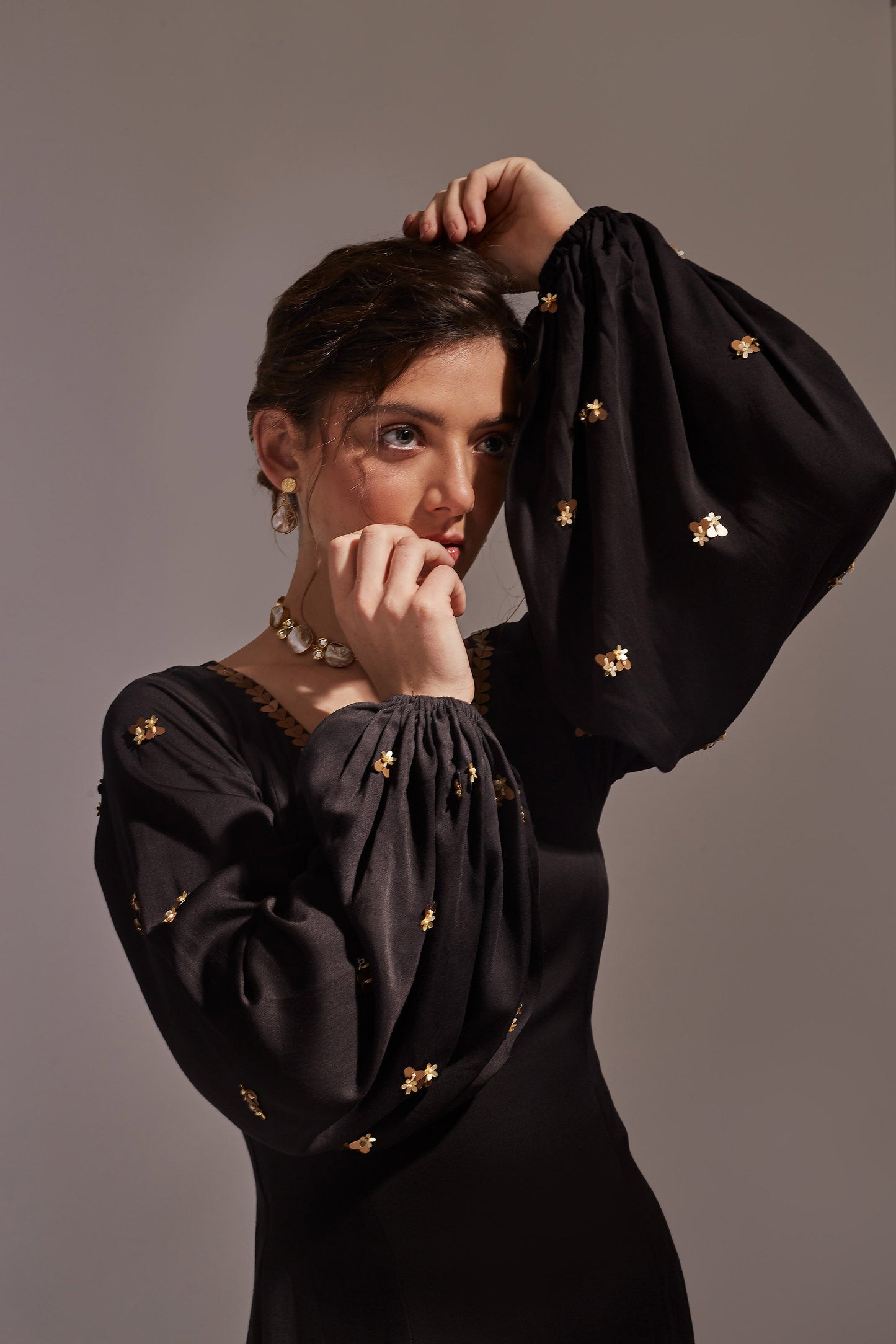 ANYA Black Kurta