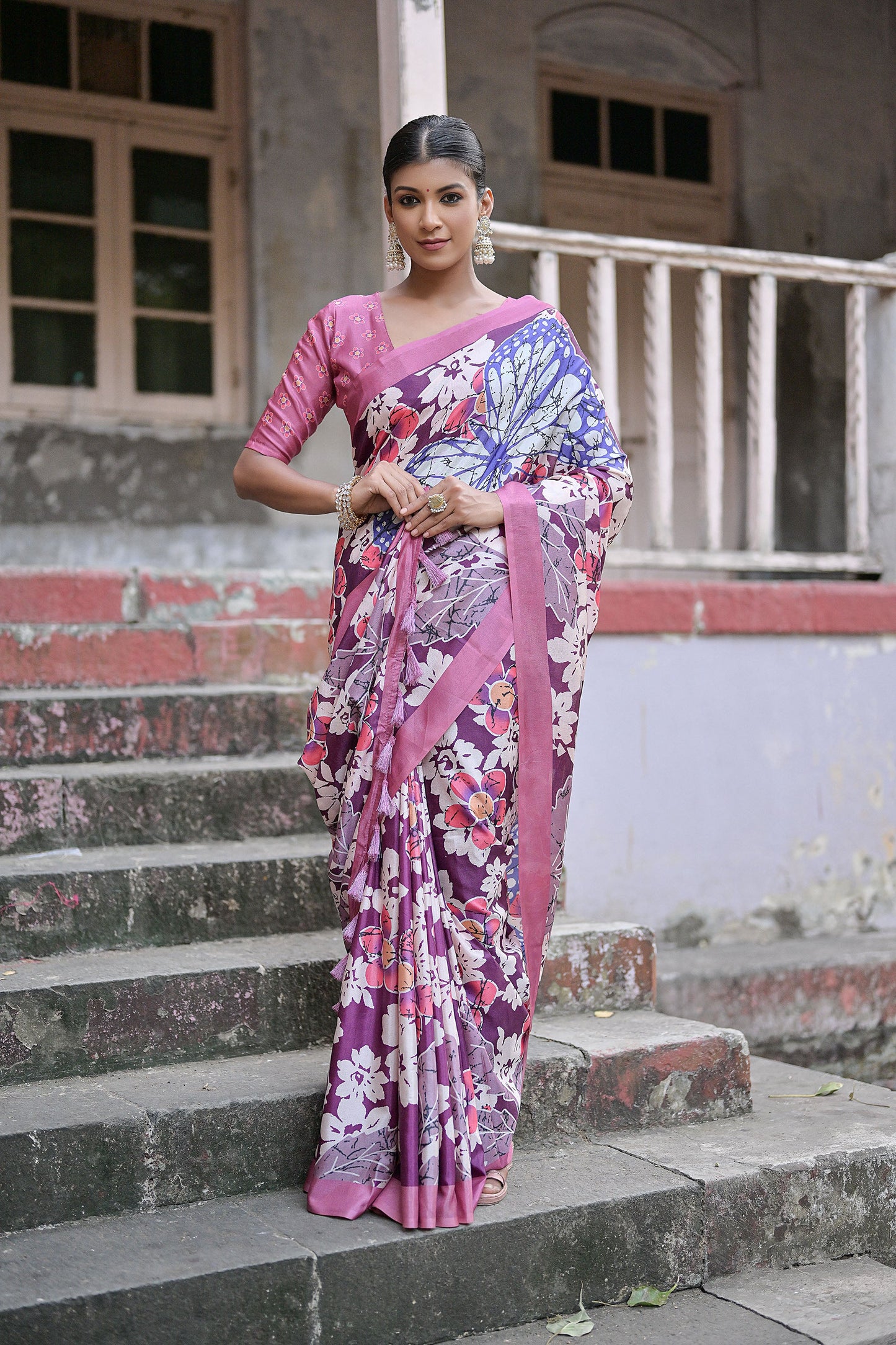 Wine Vani Cotton Silk Zari woven Handloom Saree