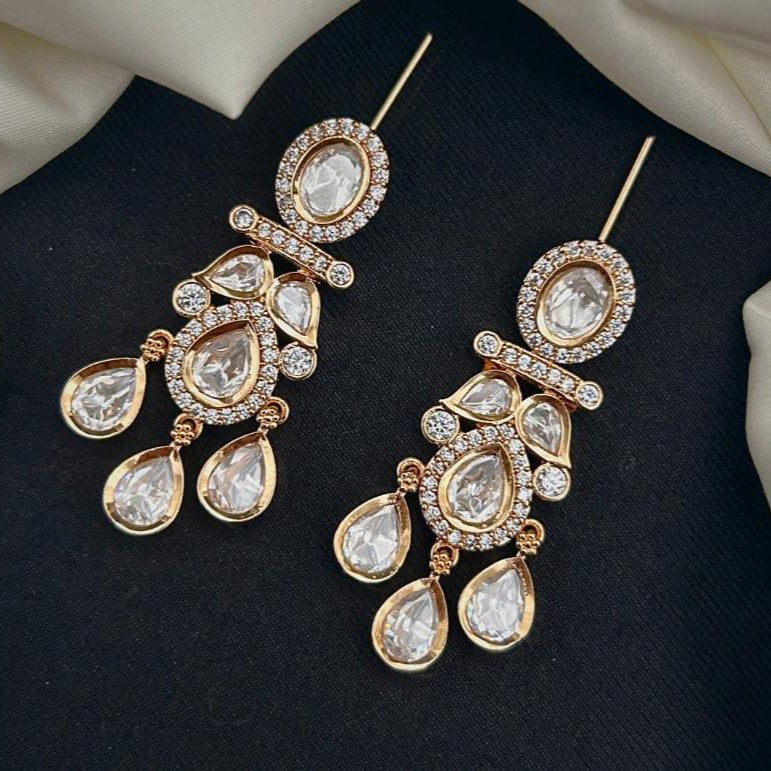 Zevar Club 22K Gold Plated Handcrafted Minimal Drop Chandbaalis