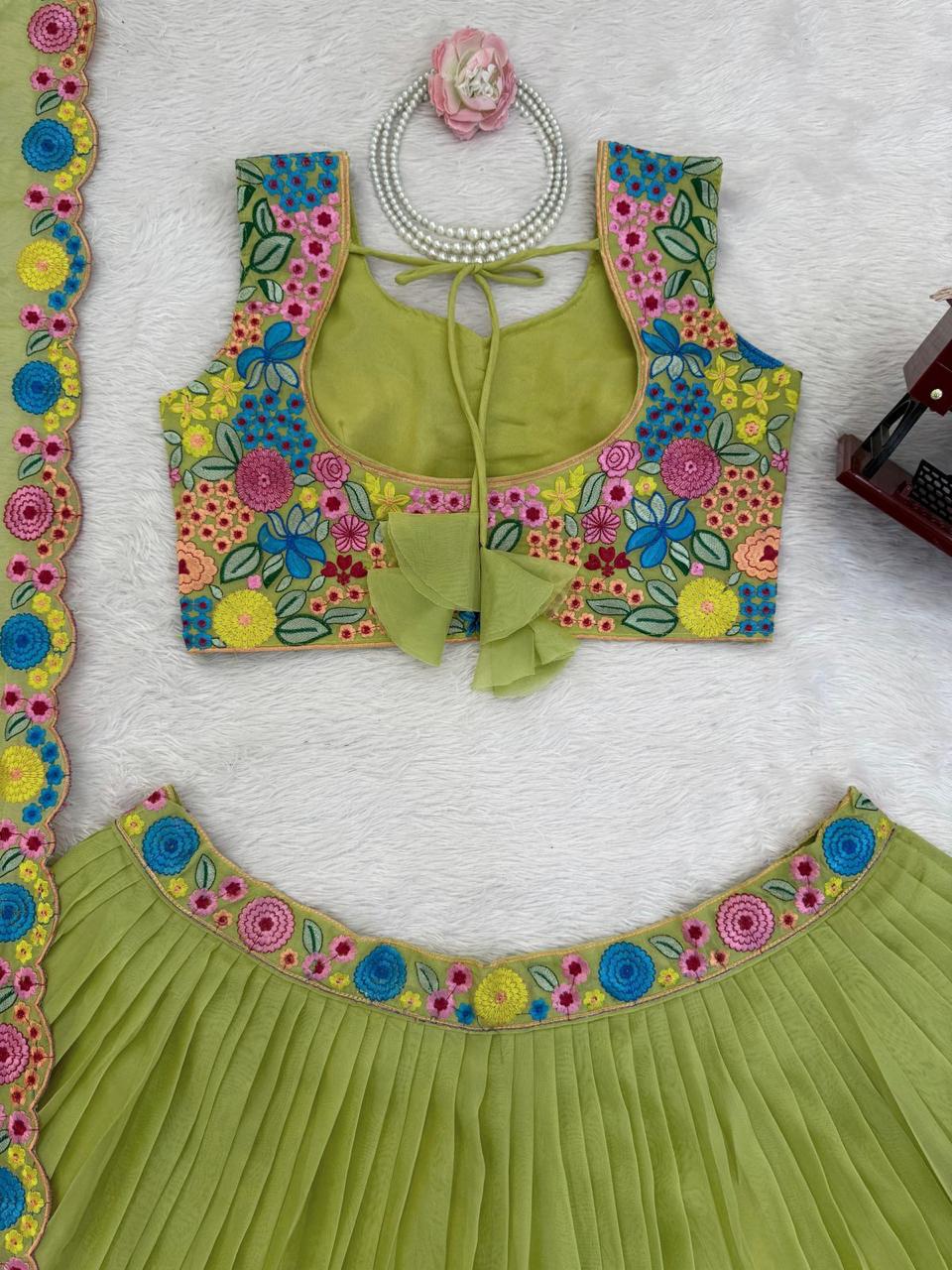 Heavy Organza Silk Lehenga Set