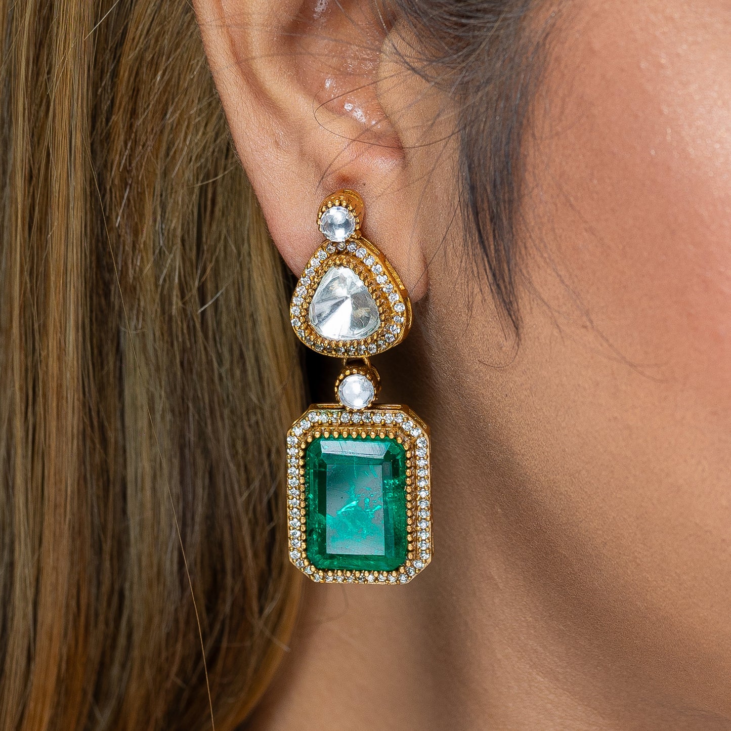 Zevar Club Moissanite Emerald Set