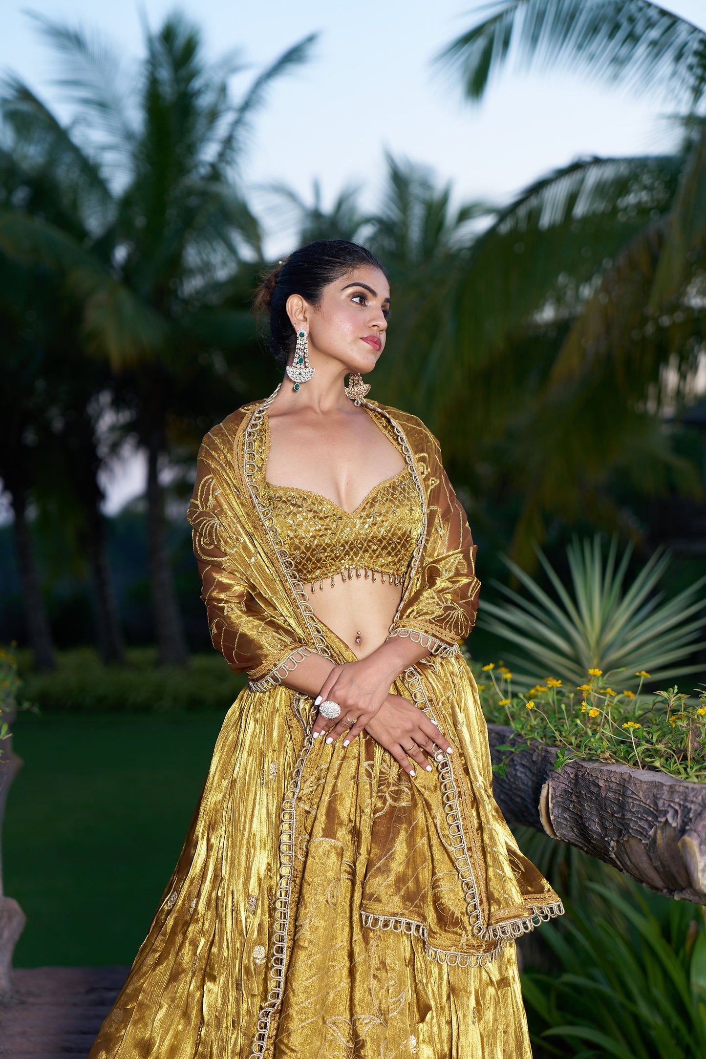 Gold Eid Lehenga