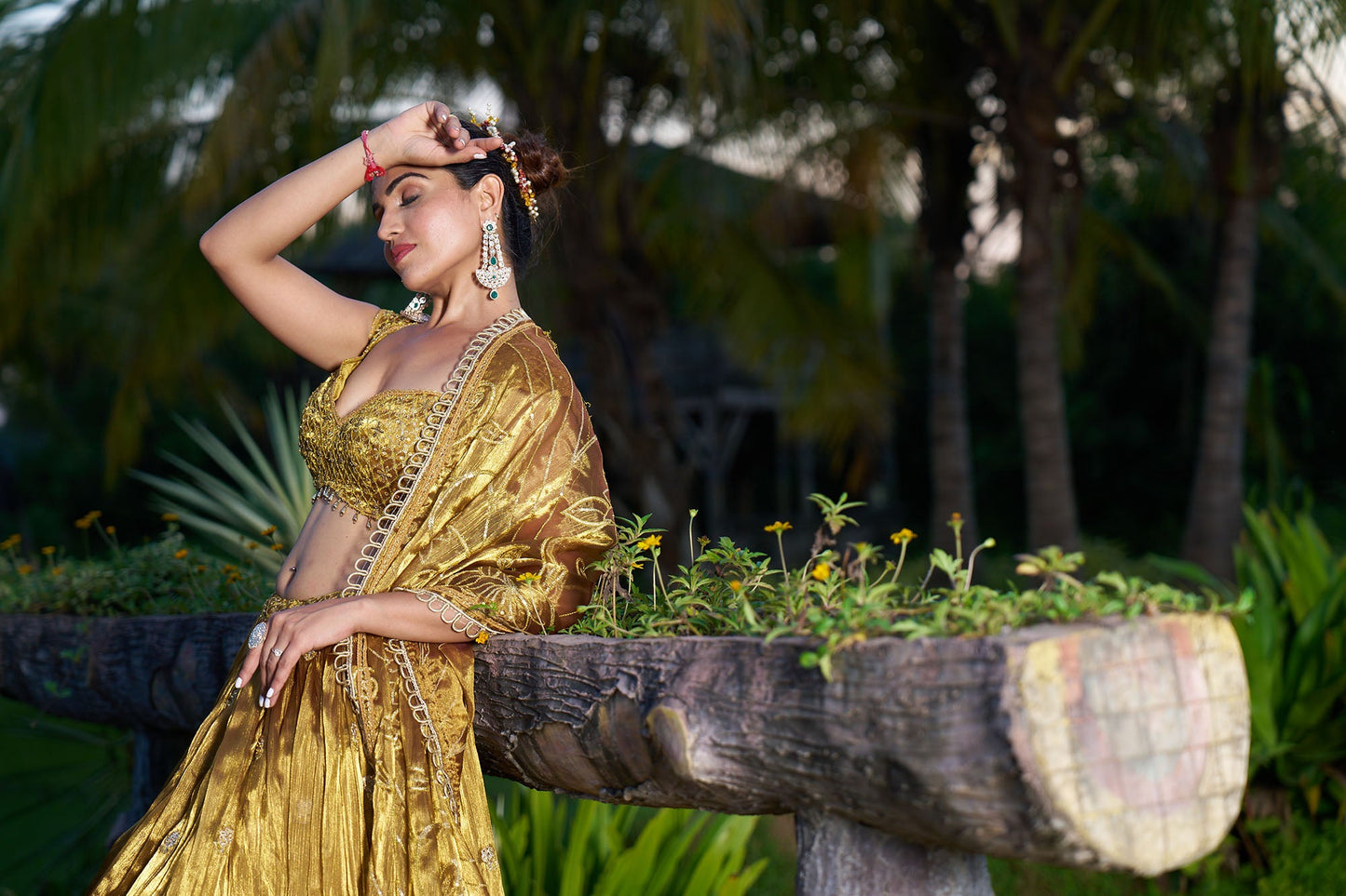 Gold Eid Lehenga