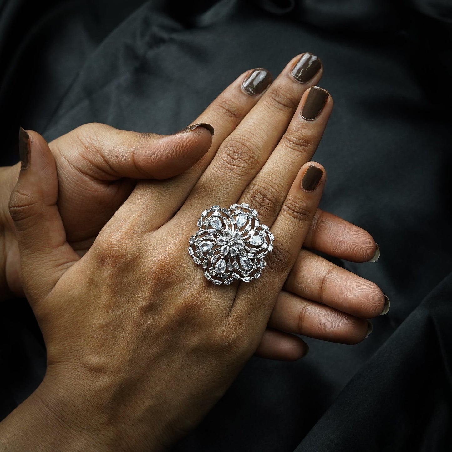 Meher Floral Diamond Ring