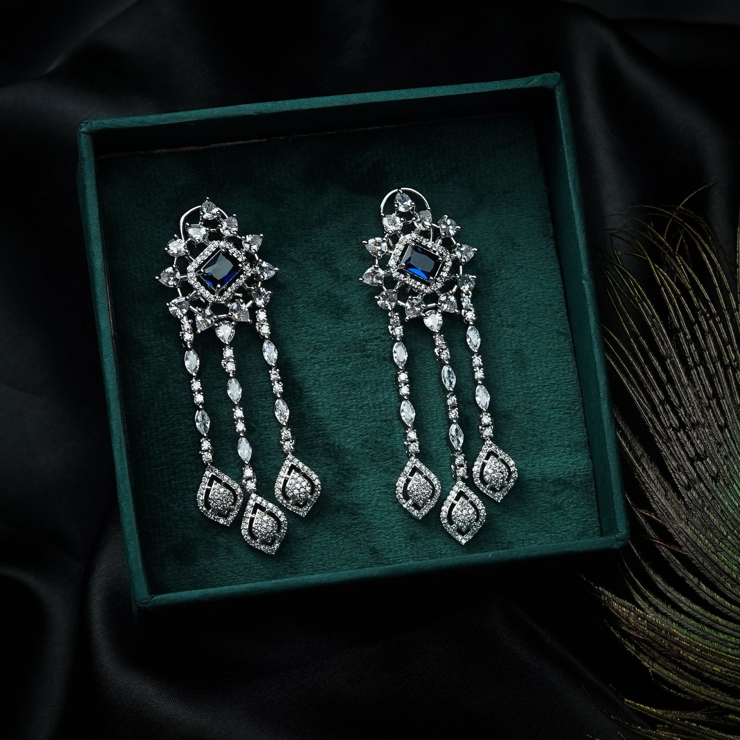 Sana Crystal Diamond Earrings