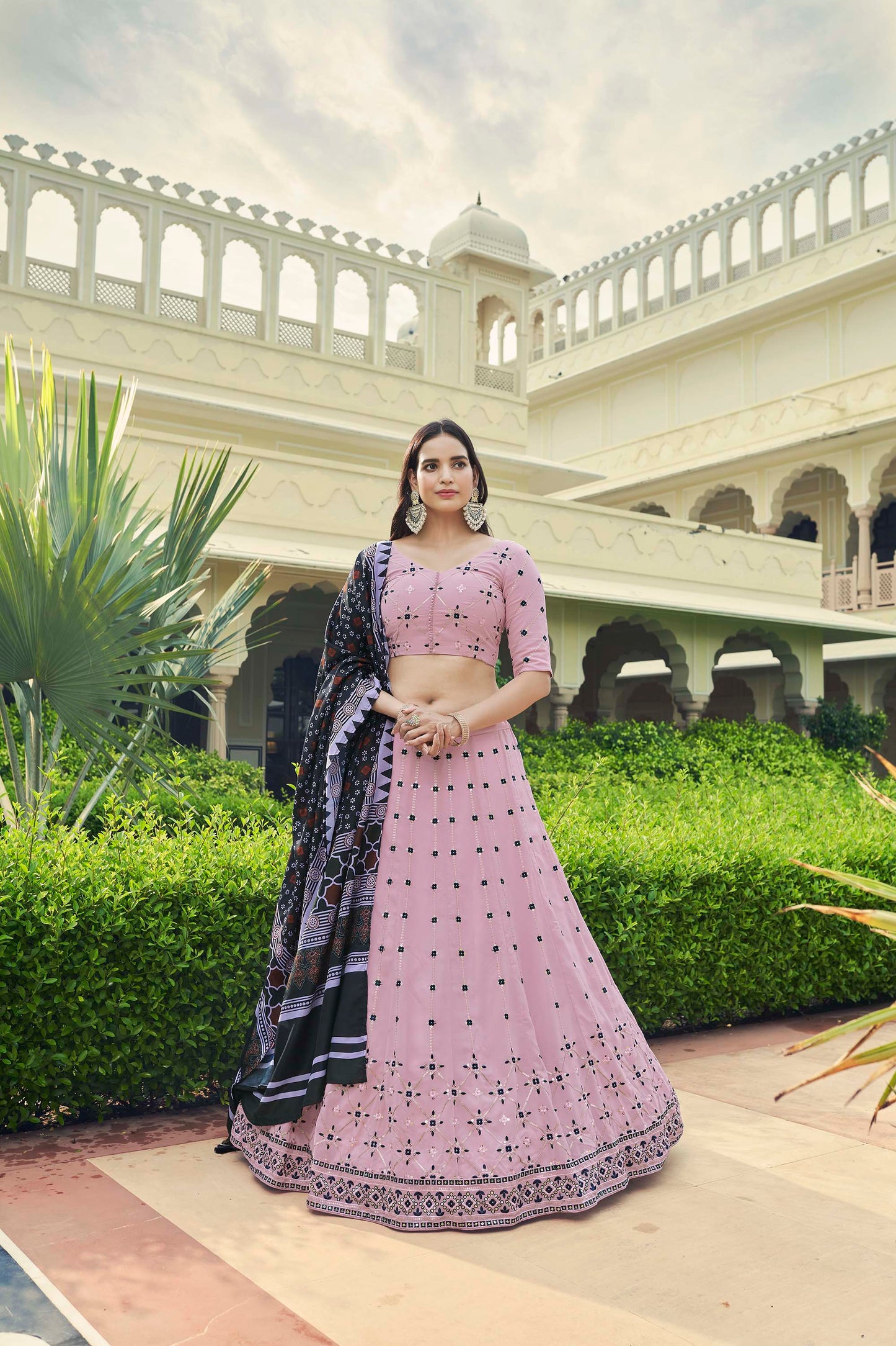 Fabulous Pink Color Designer Lehenga