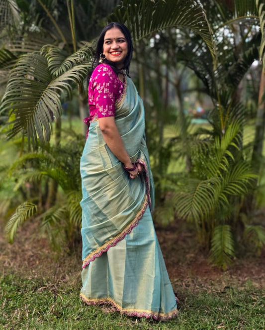 Blue Mirage Saree