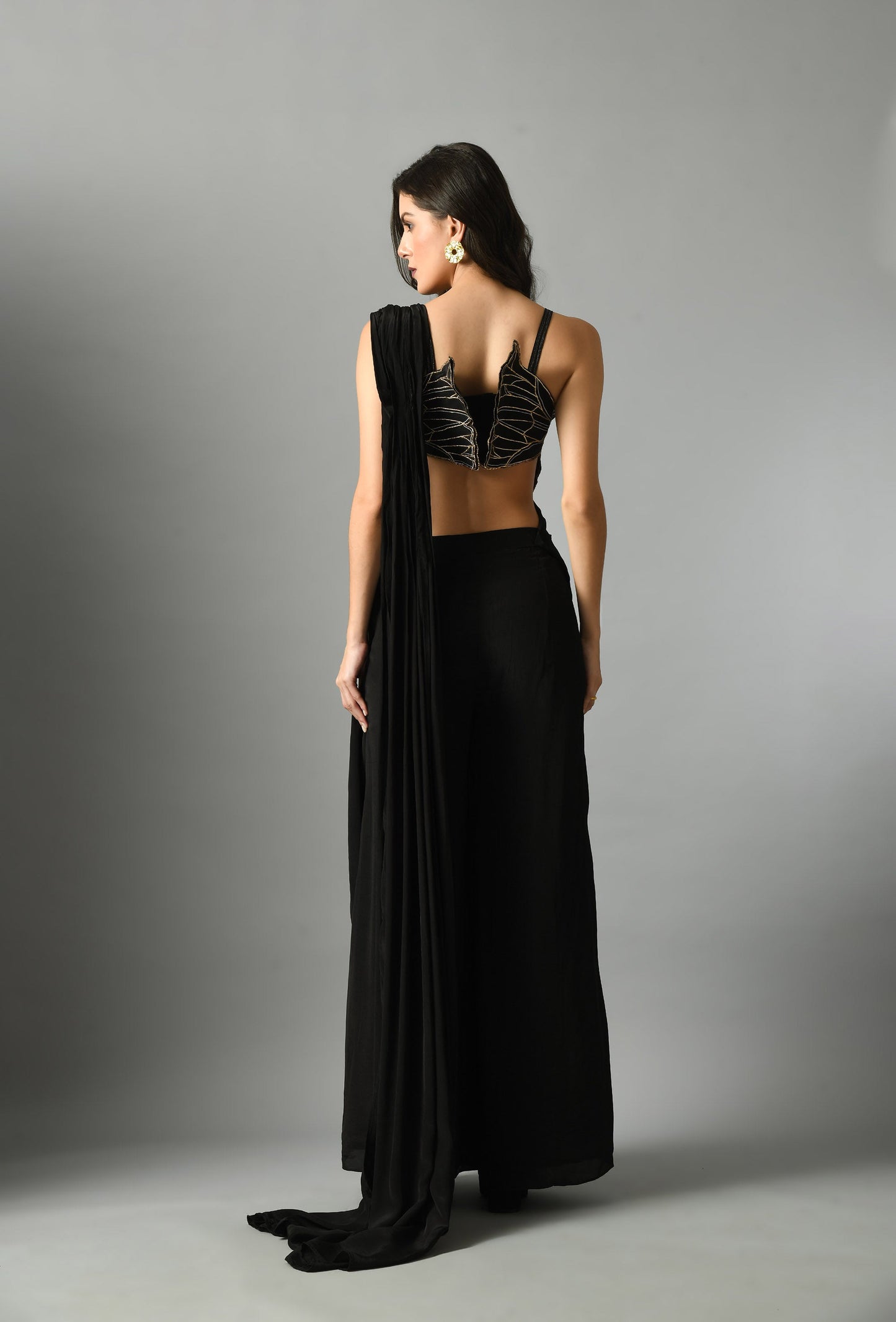 Moonshine pre draped sari