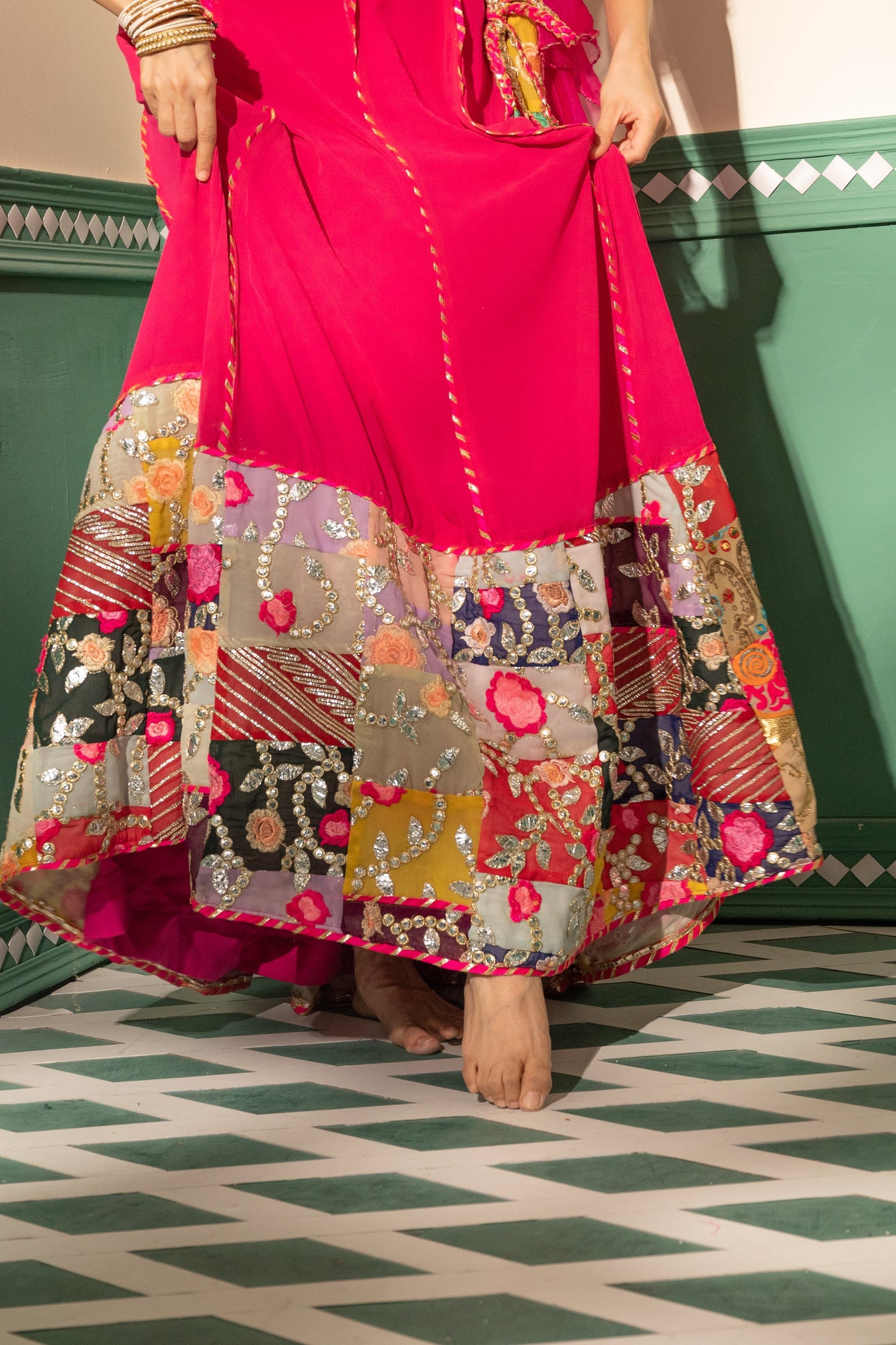 Fuchsia Finesse Lehenga Set