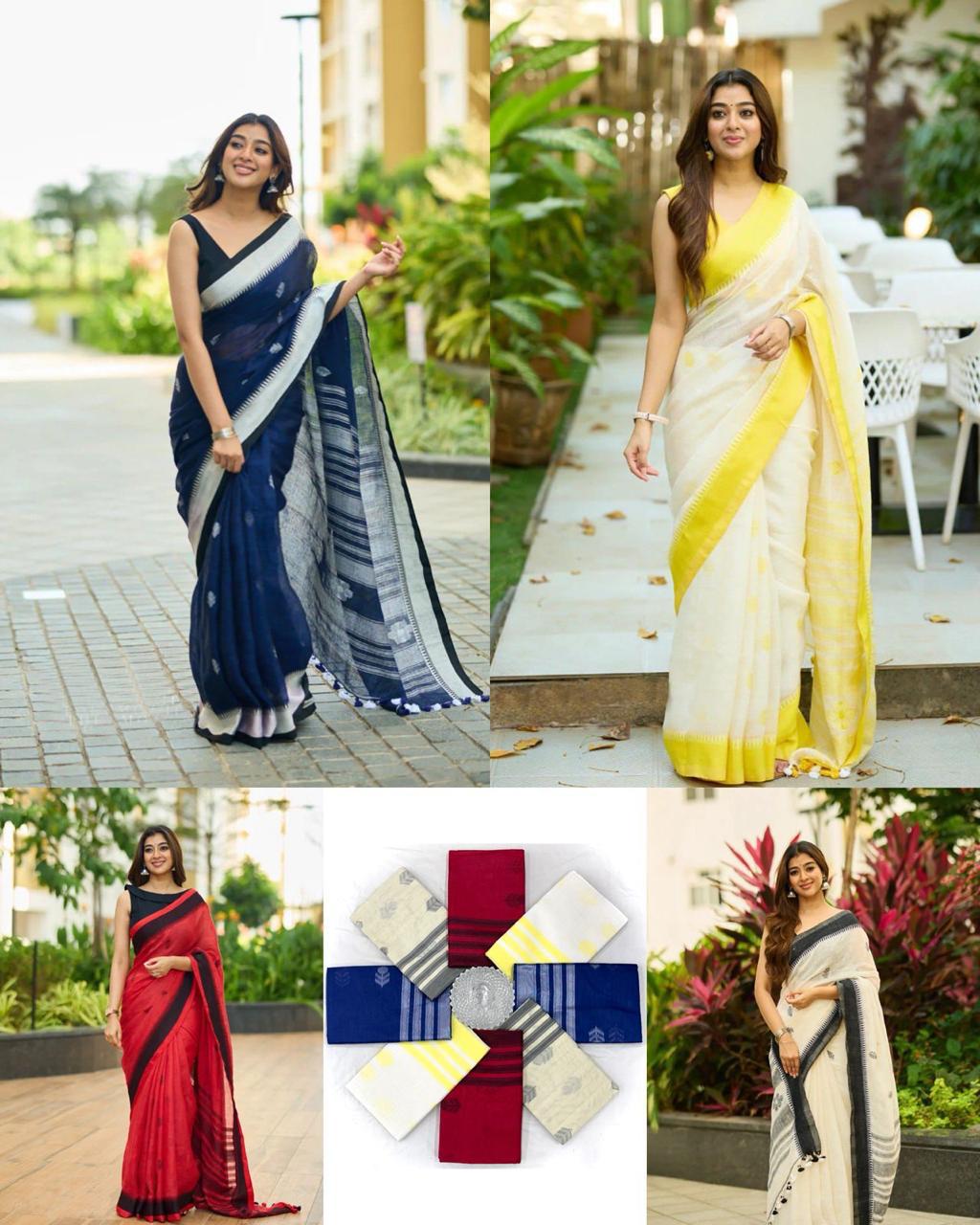Jacquard Border Cotton Saree