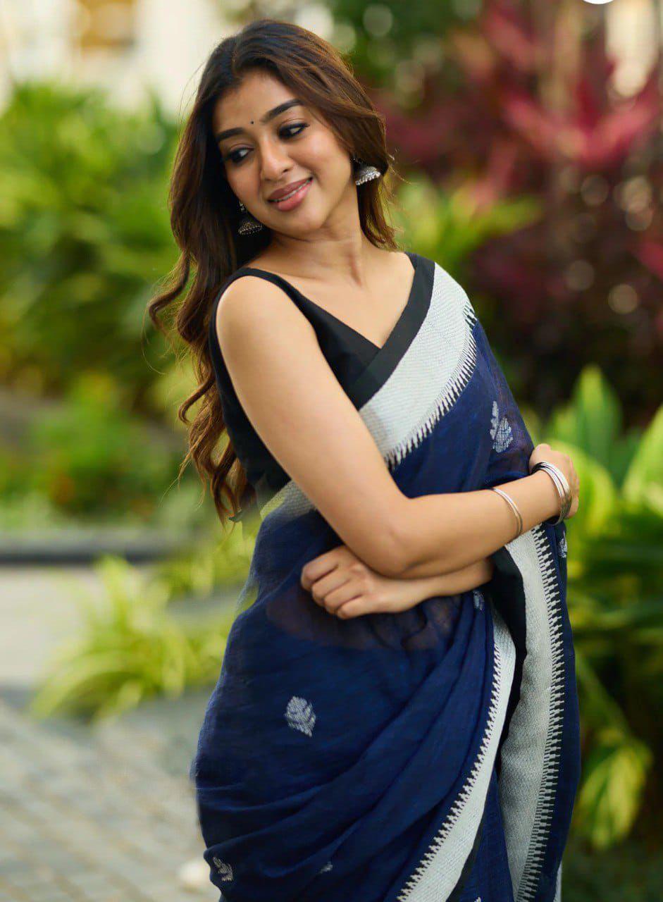 Jacquard Border Cotton Saree