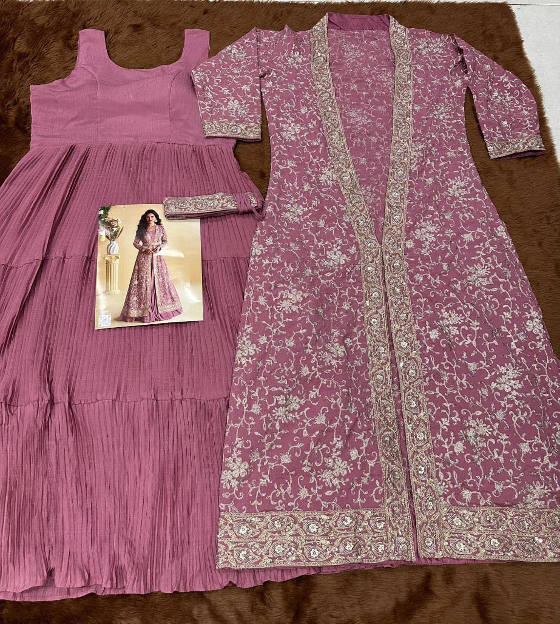 Heavy chinon Two piece set with belt