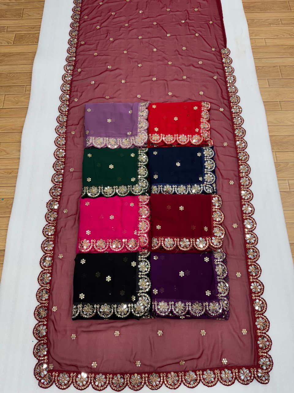 Heavy quality Faux Georgette saree