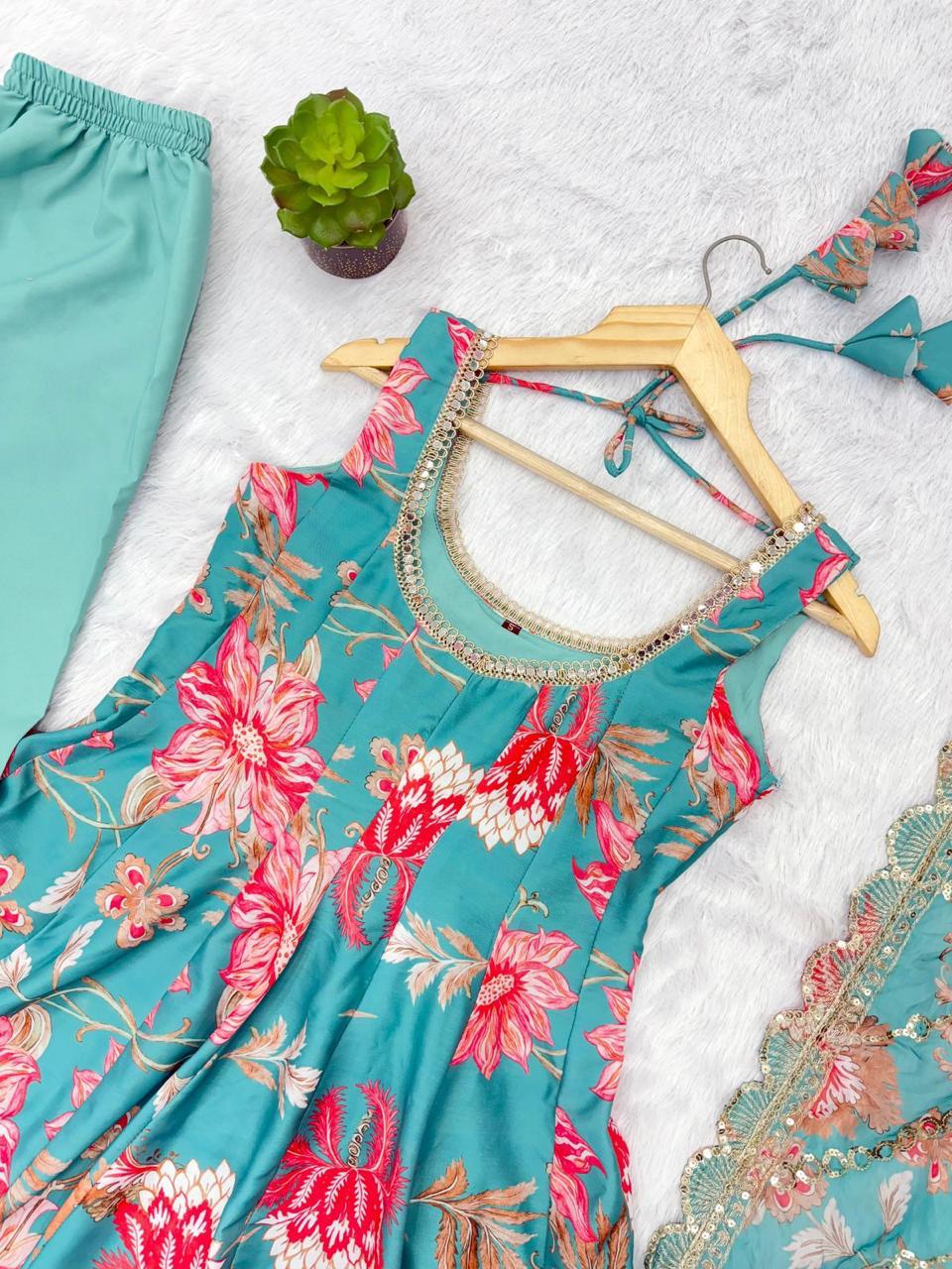 Palazzo with choli and koti