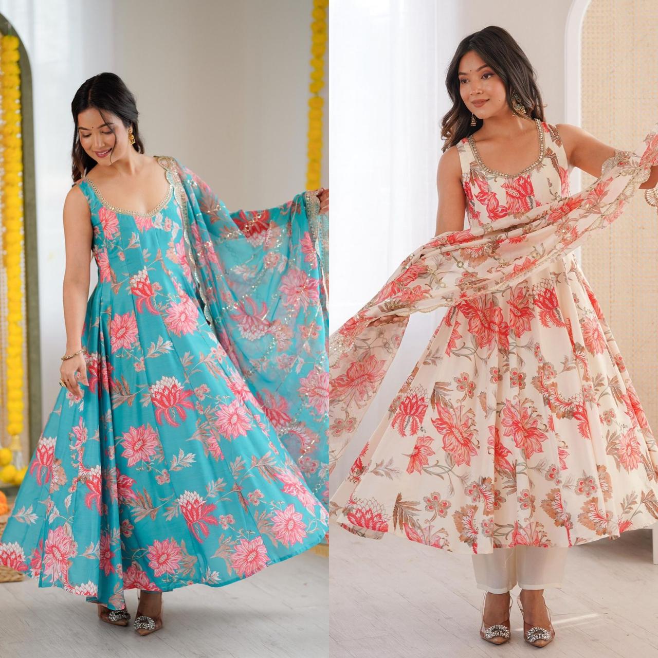 Palazzo with choli and koti