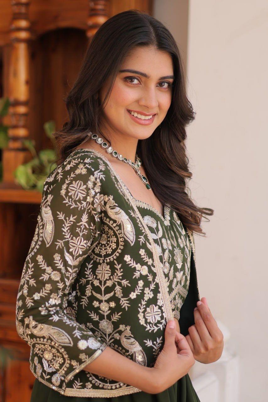 Palazzo with choli and koti