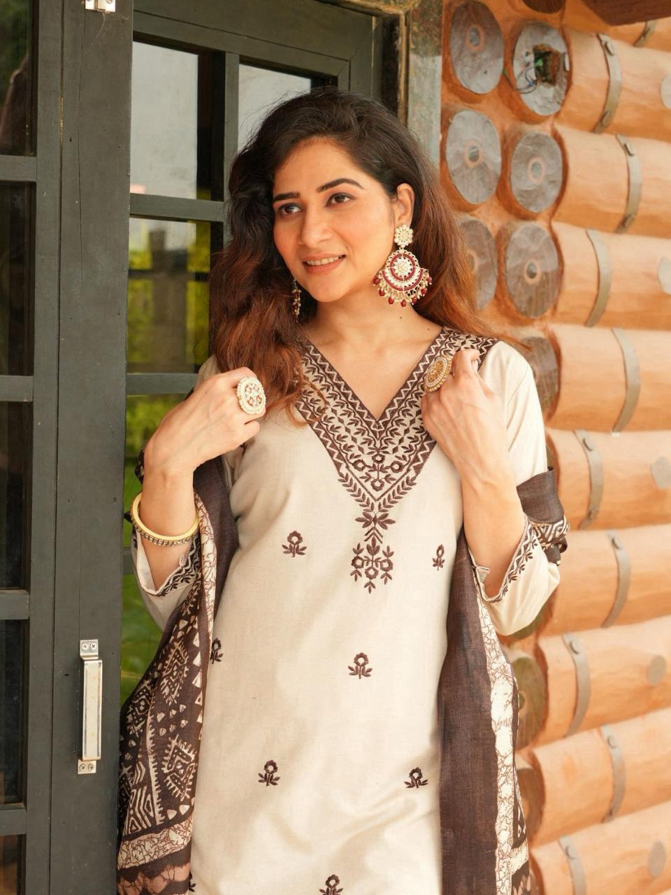 New Designers Kurti Pant Dupatta Set