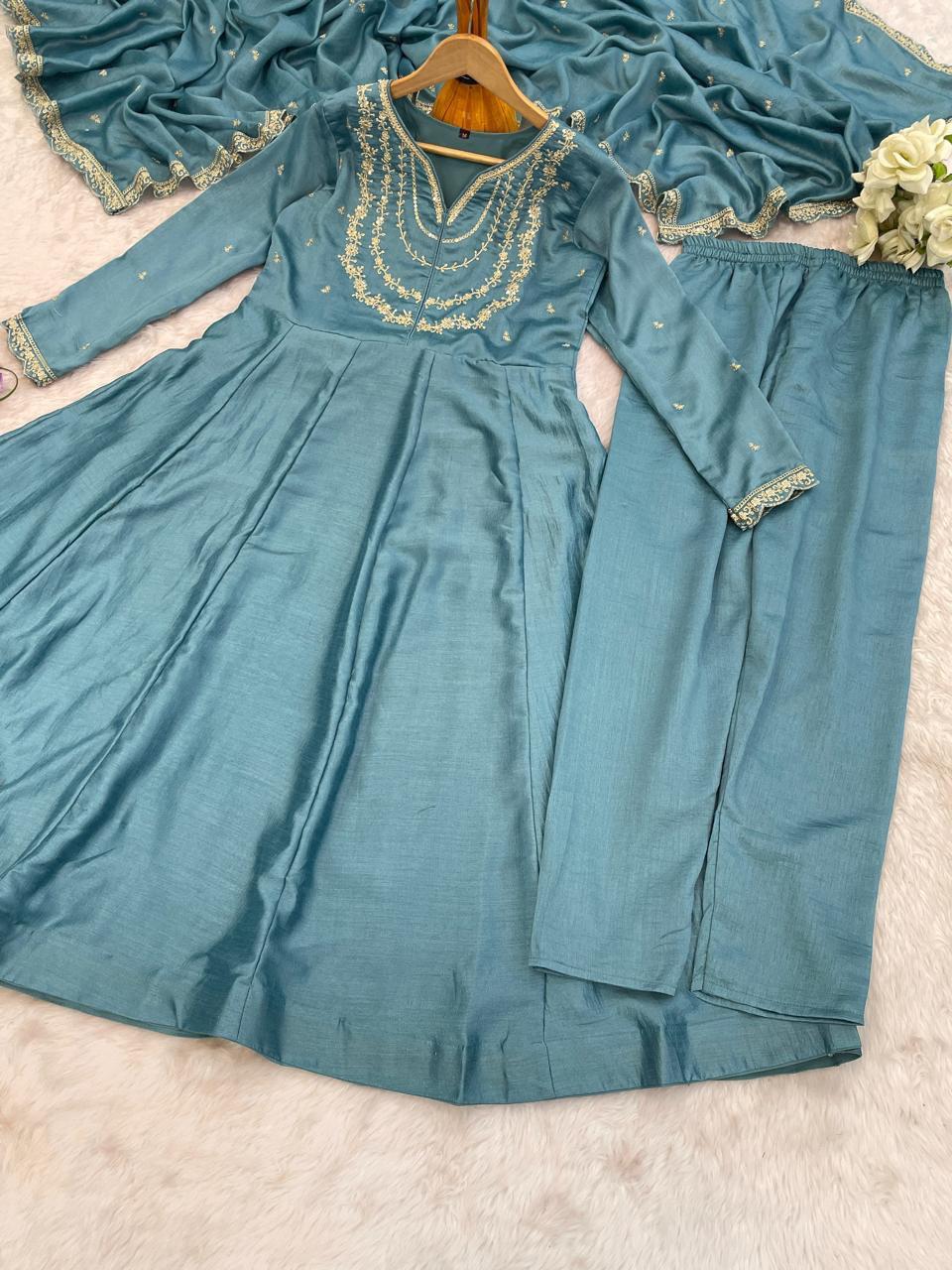 Trendy Anarkali Designers kurti Pant Set