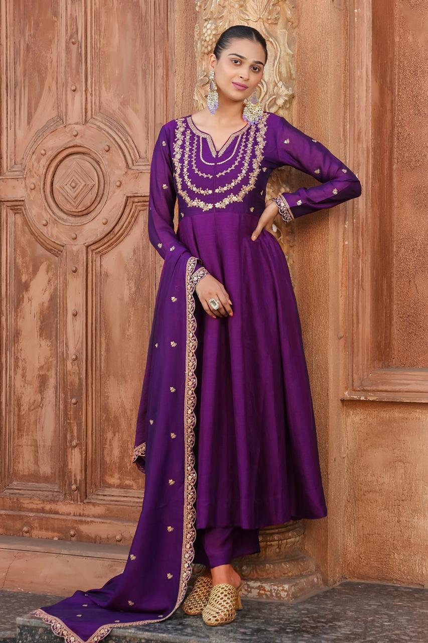Trendy Anarkali Designers kurti Pant Set