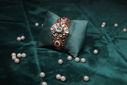Kundan with Semi-Precious Stones Bracelet