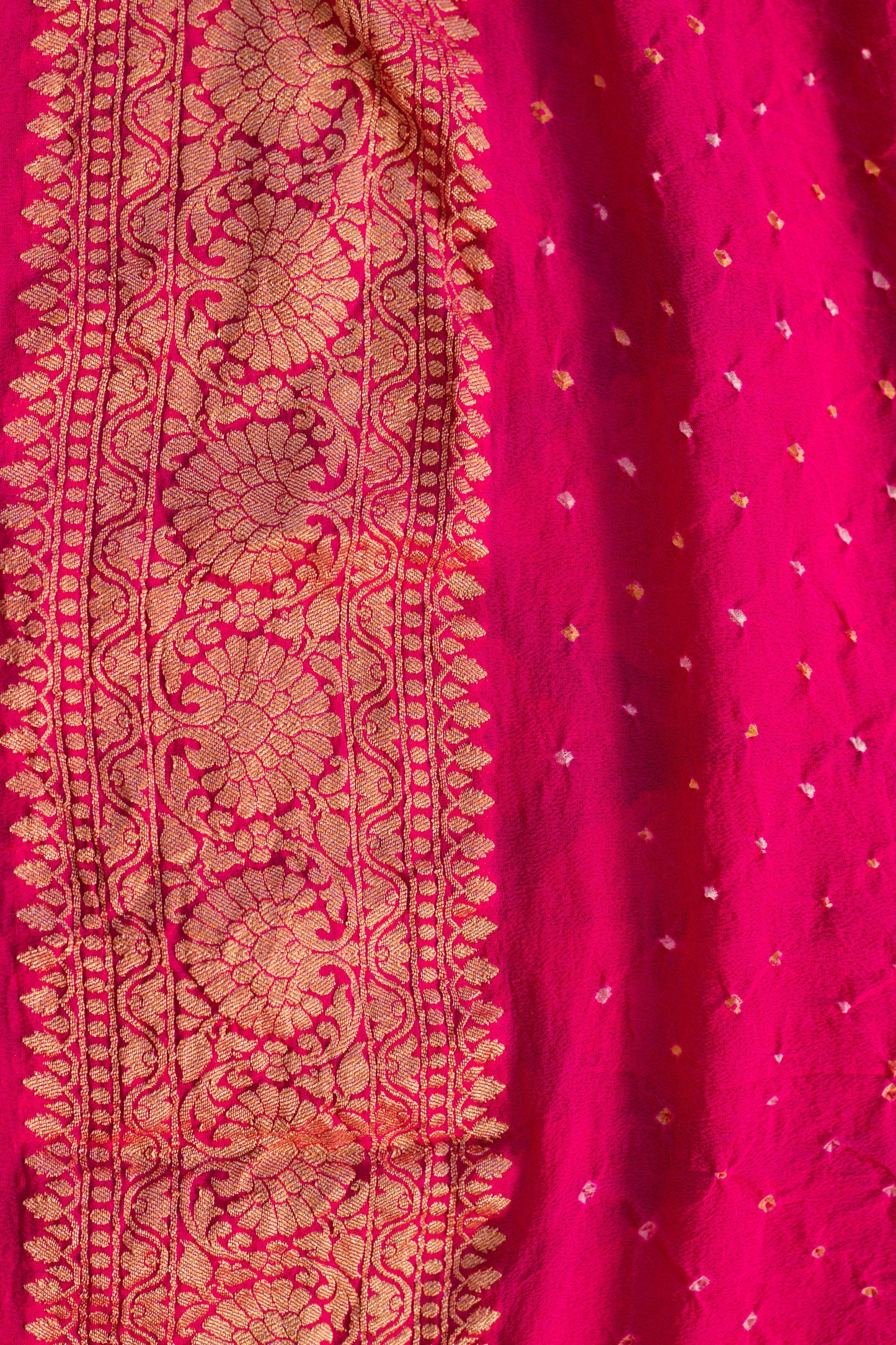 Navy Blue Saree Georgette Silk Bandhani