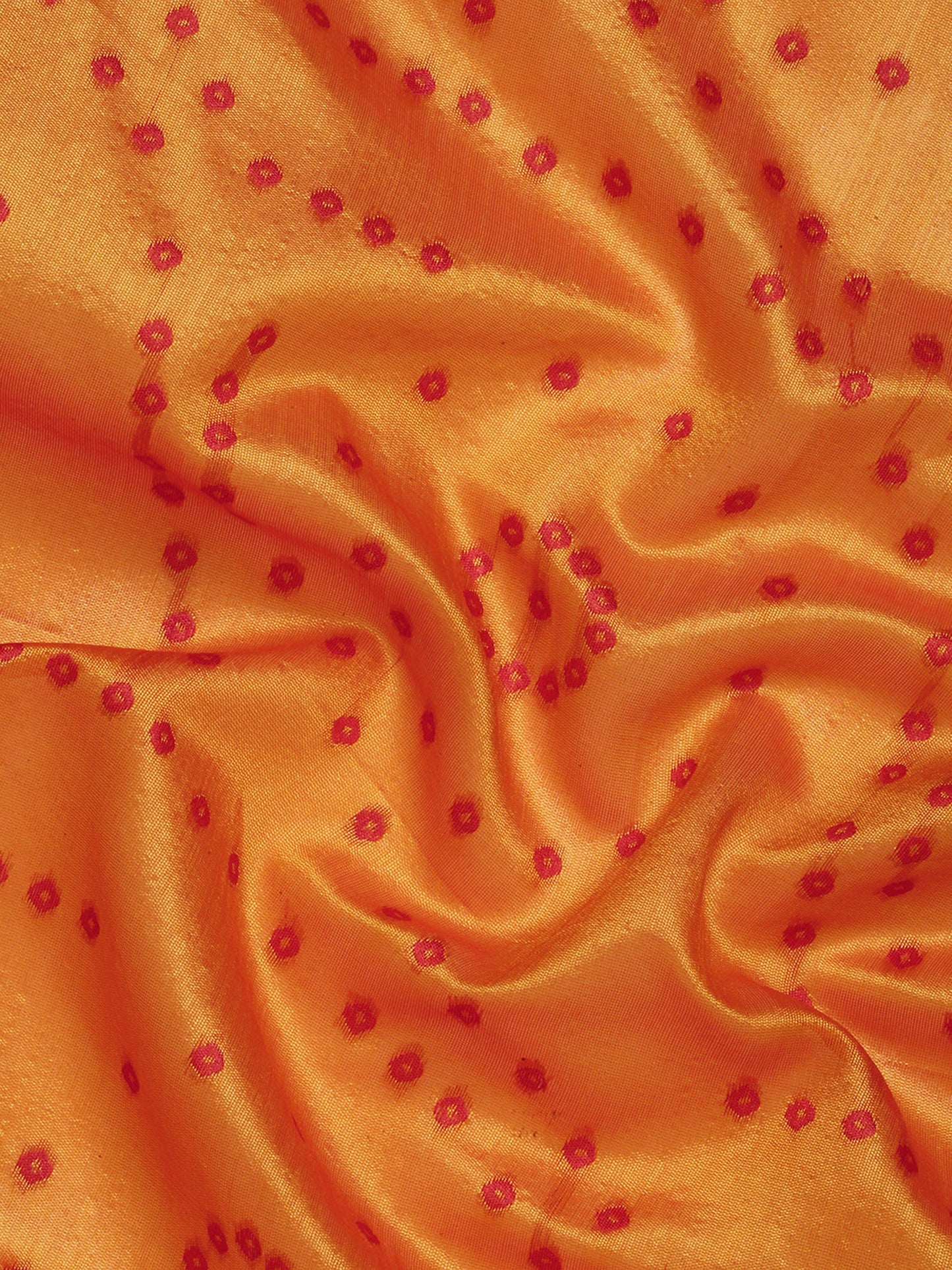 Orange Zari Woven Paithani Silk saree